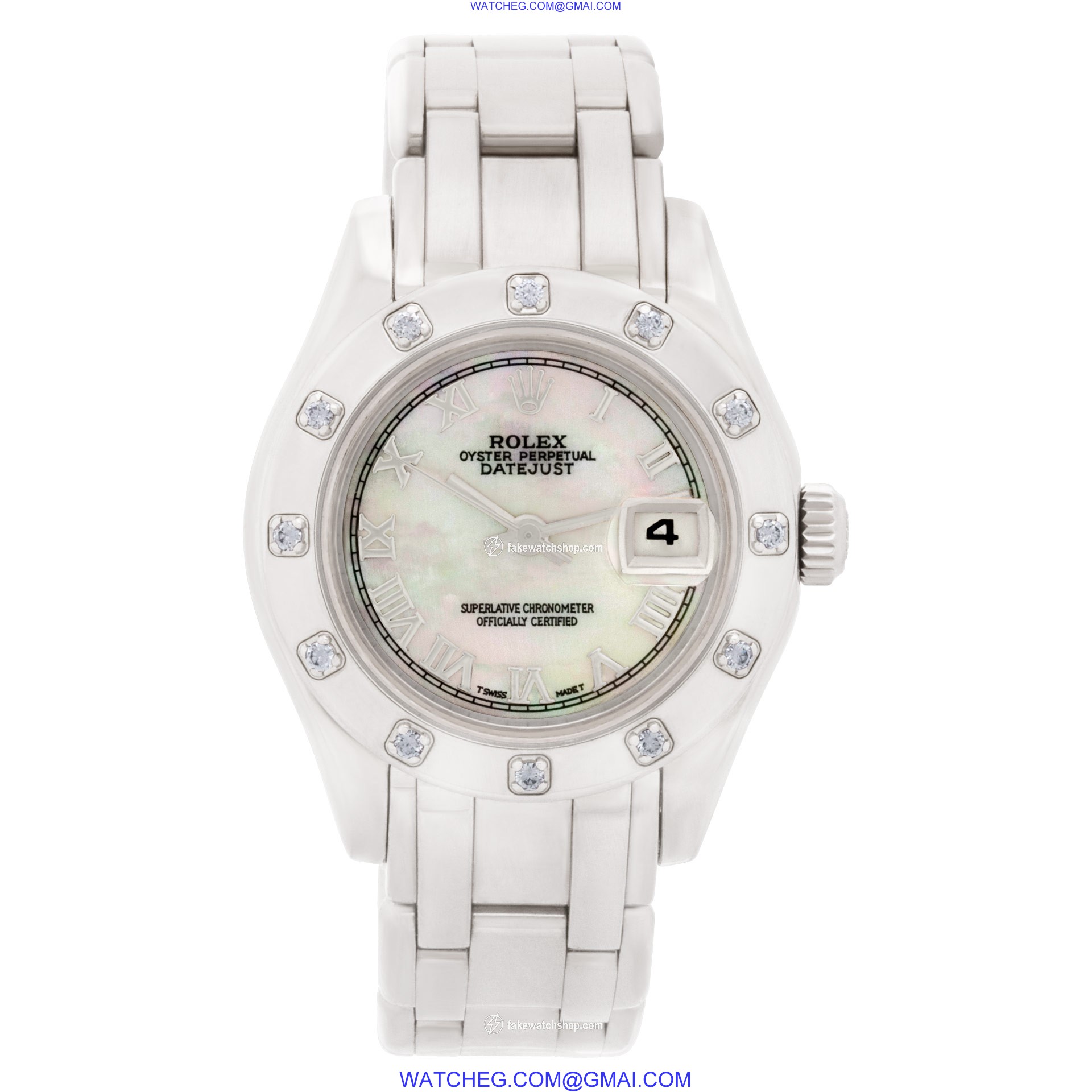 Rolex 80319 Pearlmaster Automatic Female 18k White Gold 2