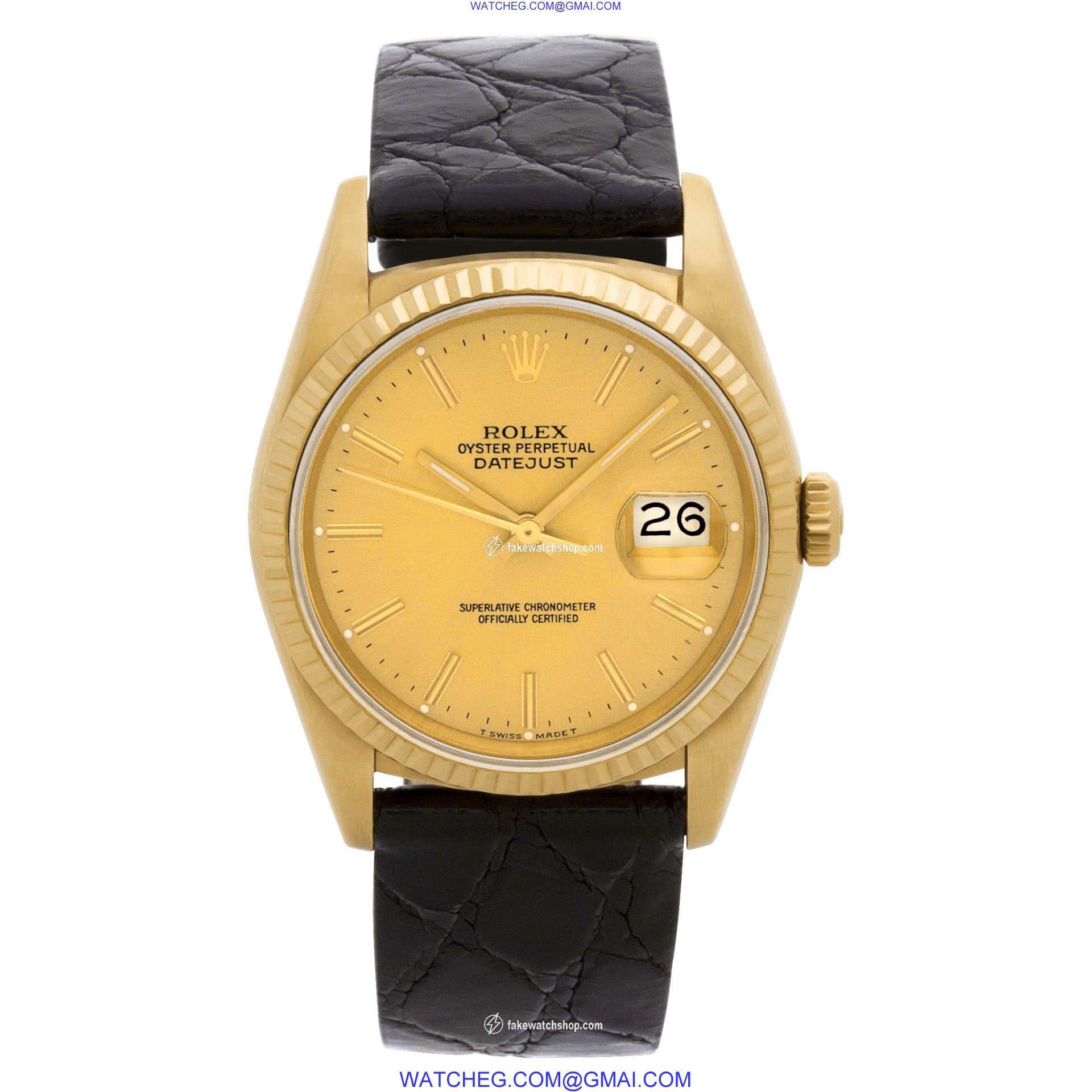 Rolex 16238 Datejust Automatic Male 18k yellow gold 2