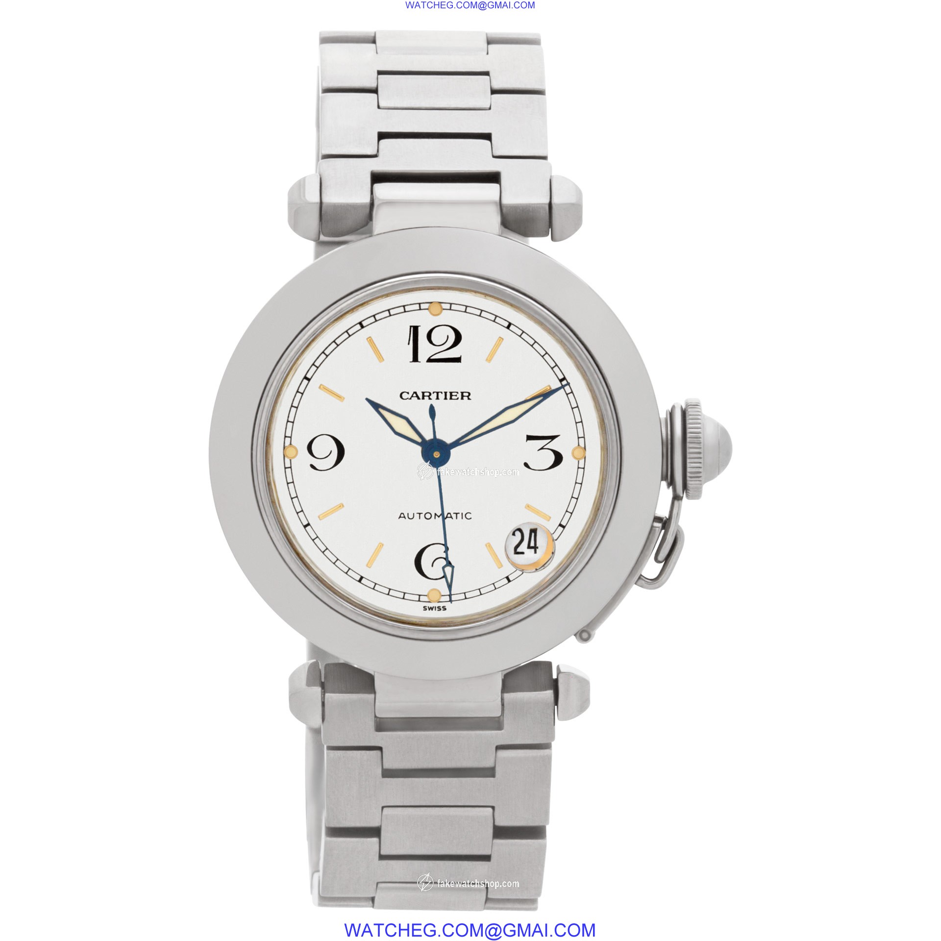 Cartier 2324 Pasha C Automatic Male Stainless Steel 2