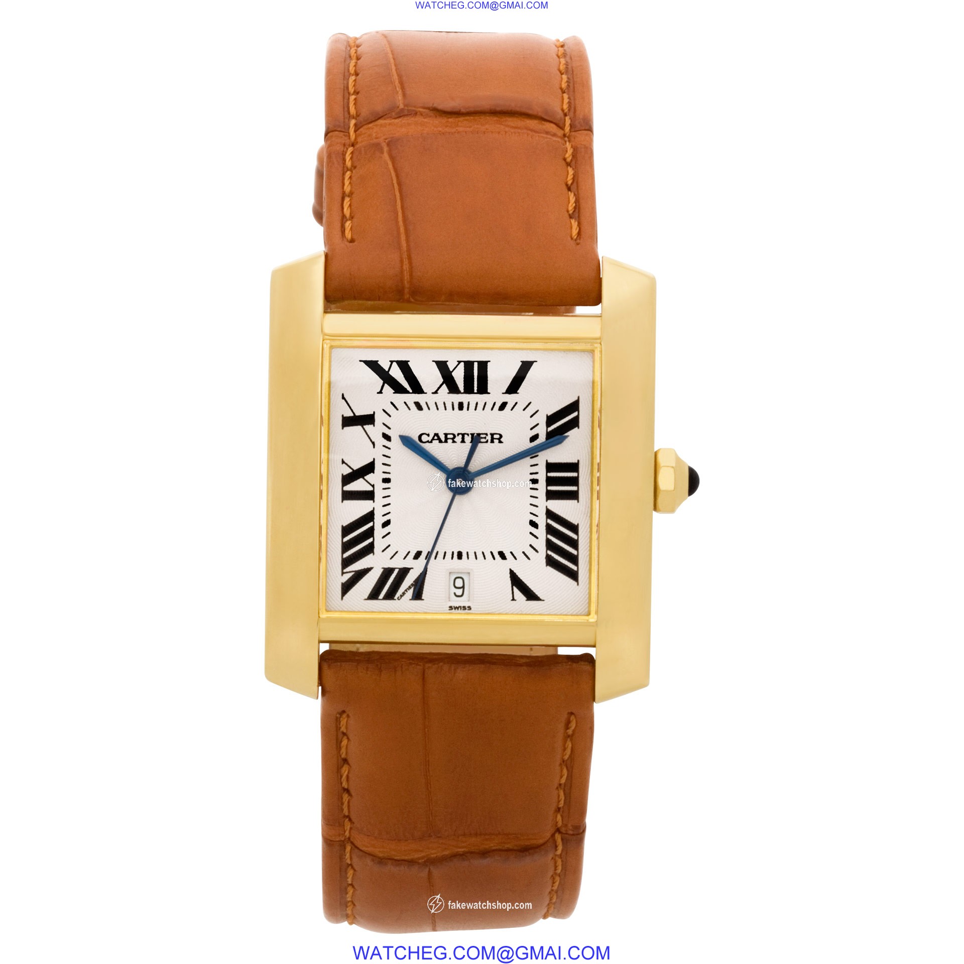 Cartier 1840 Tank Francaise Automatic Male 18k yellow gold 2
