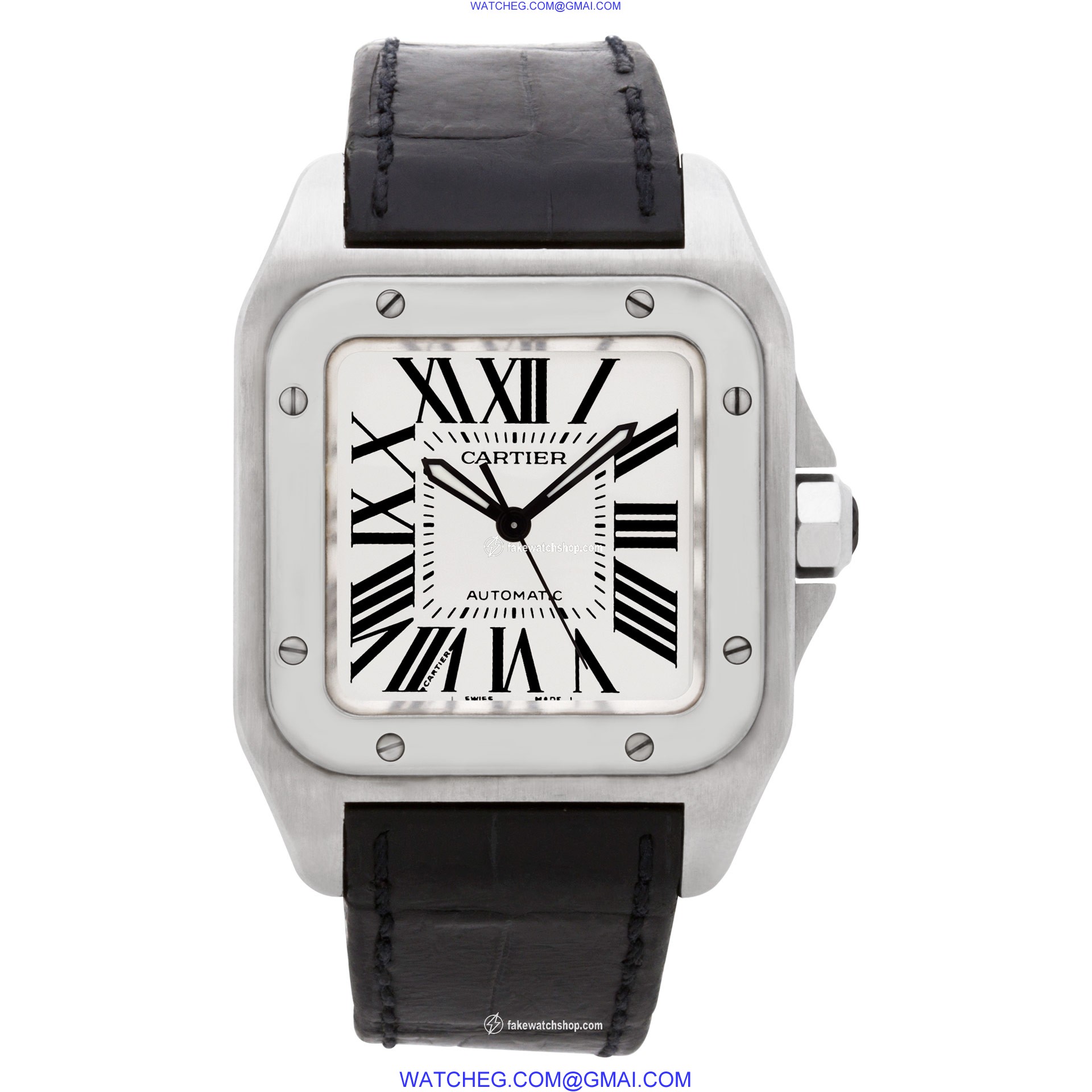 Cartier W20126X8 Santos 100 Automatic Unisex Stainless Steel 2