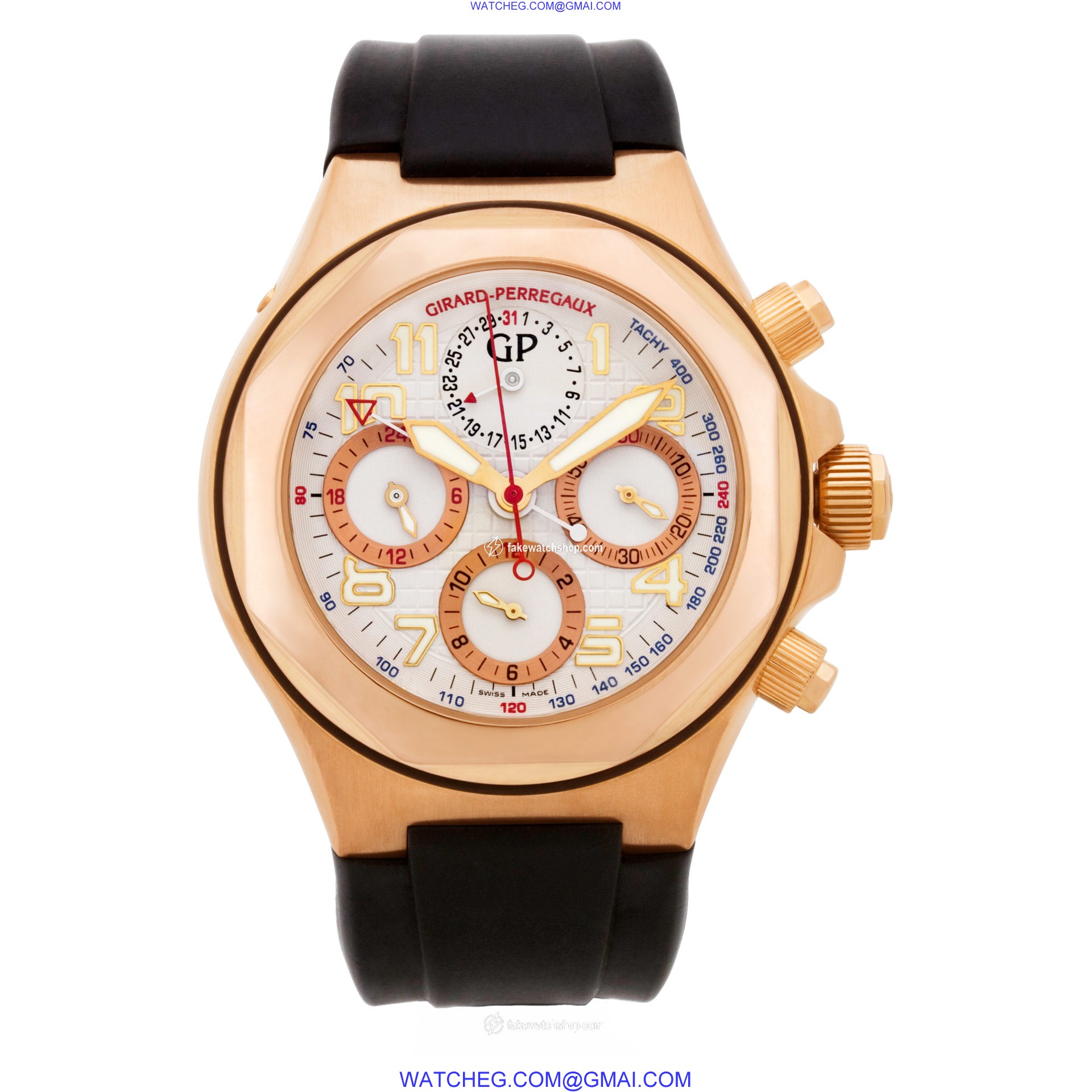 Girard Perregaux 80180 Laureato Automatic Male 18k rose gold 2