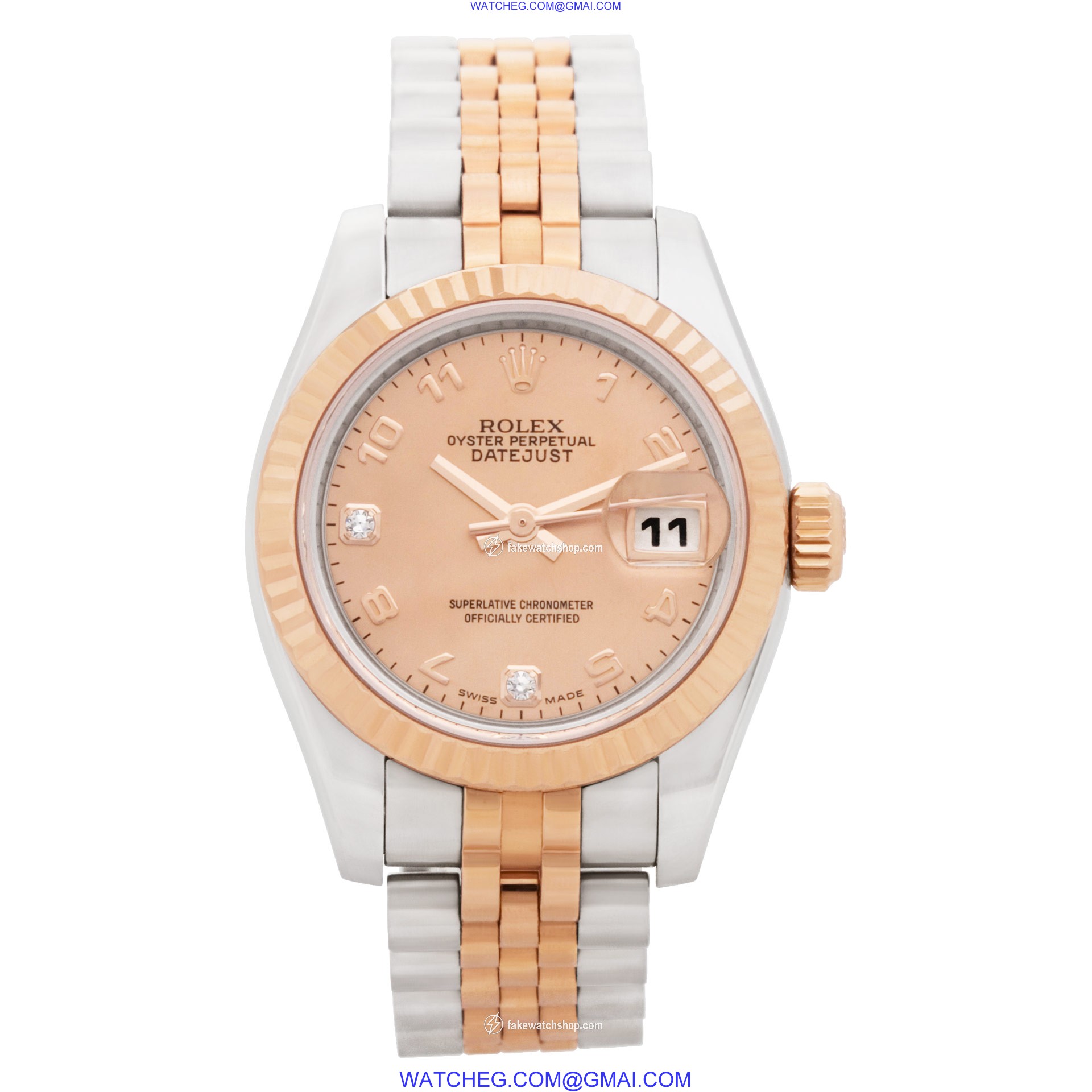Rolex 179171 Datejust Automatic Female 18k rose gold & stainless steel 2
