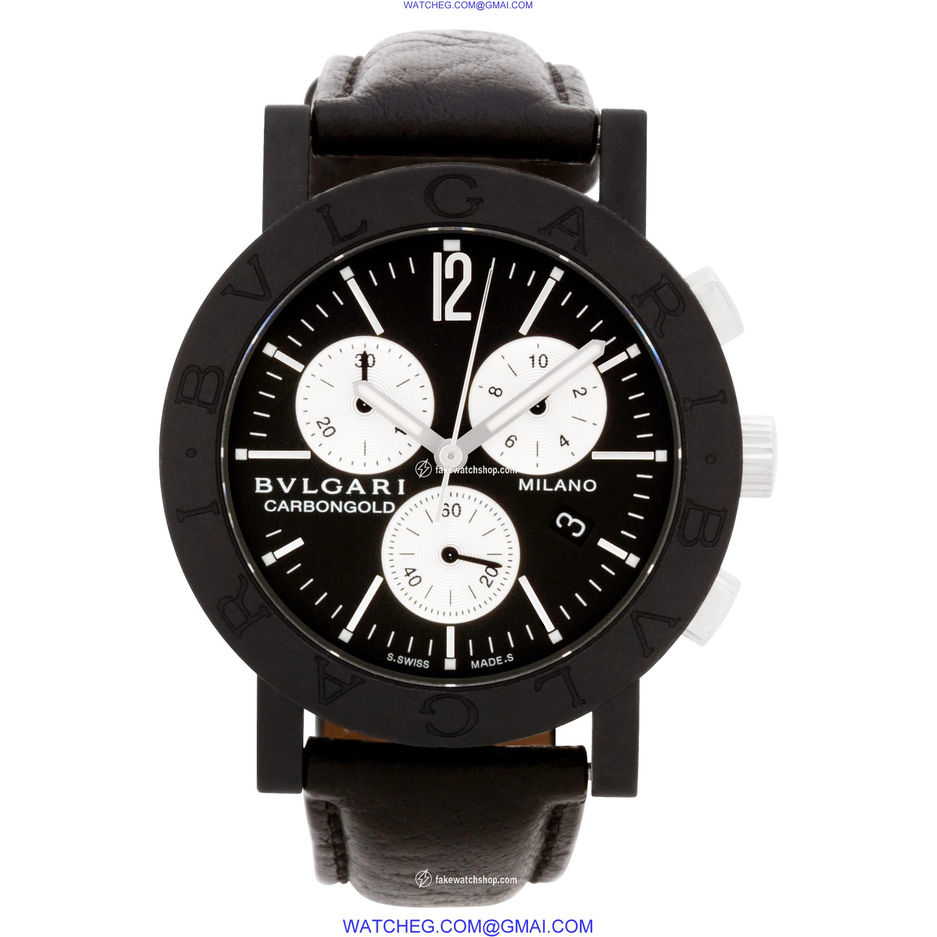 Bvlgari BB 38 CL CH Bvlgari Quartz Unisex Carbon 2