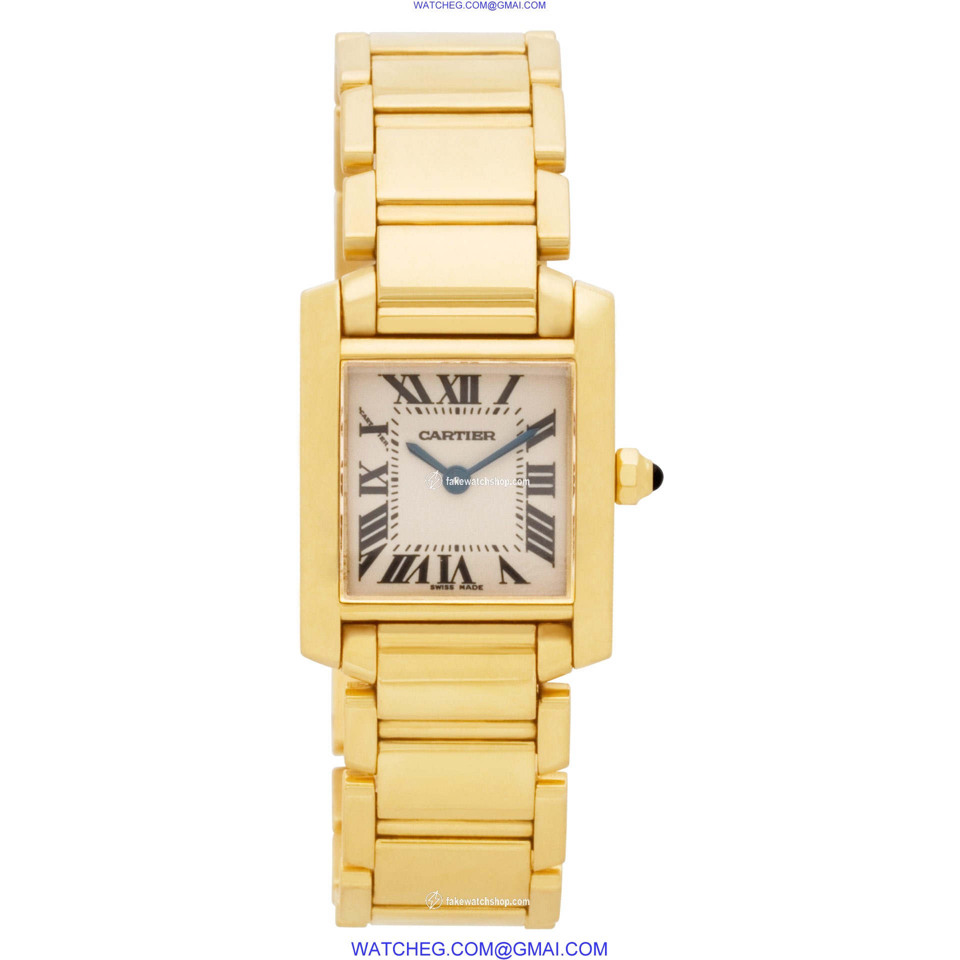Cartier 2385 Tank Francaise Quartz Female 18k yellow gold 2