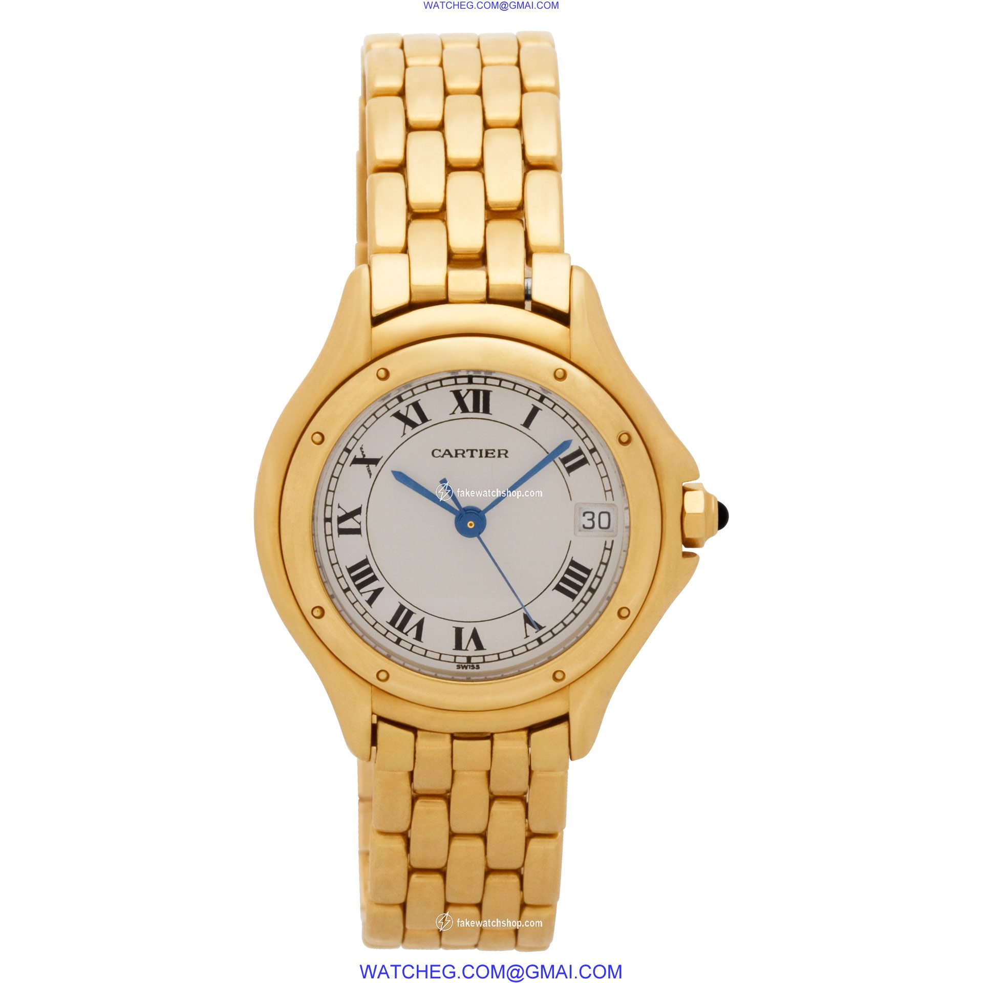 Cartier 887906 Cougar Quartz Female 18k yellow gold 2