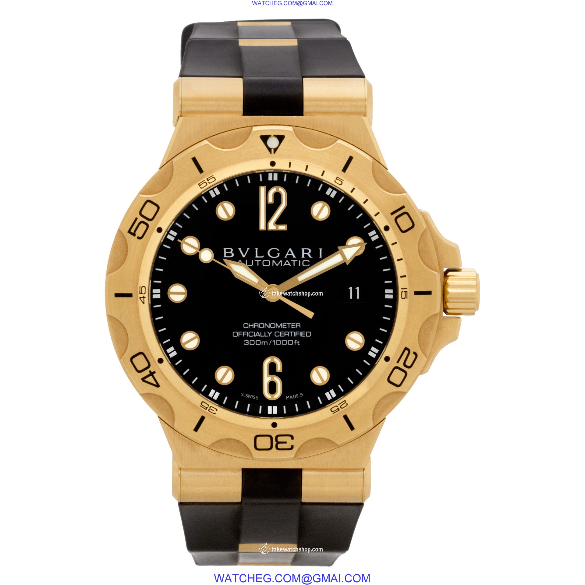 Bvlgari dp42gsd Diagono Professional Automatic Male 18k yellow gold 2