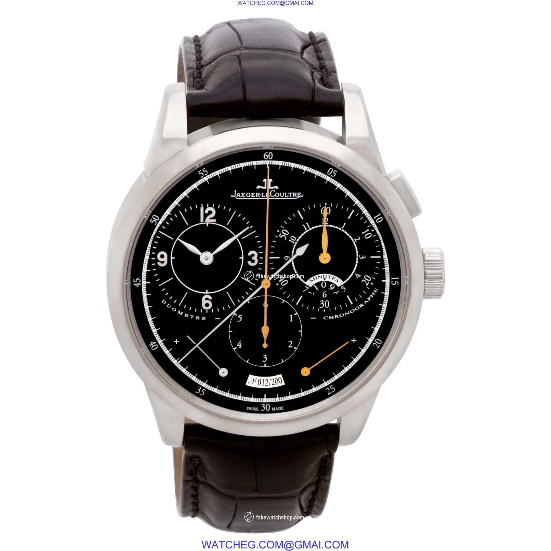 Jaeger LeCoultre 600.3.28.s Duo Manual Male 18k White Gold 2