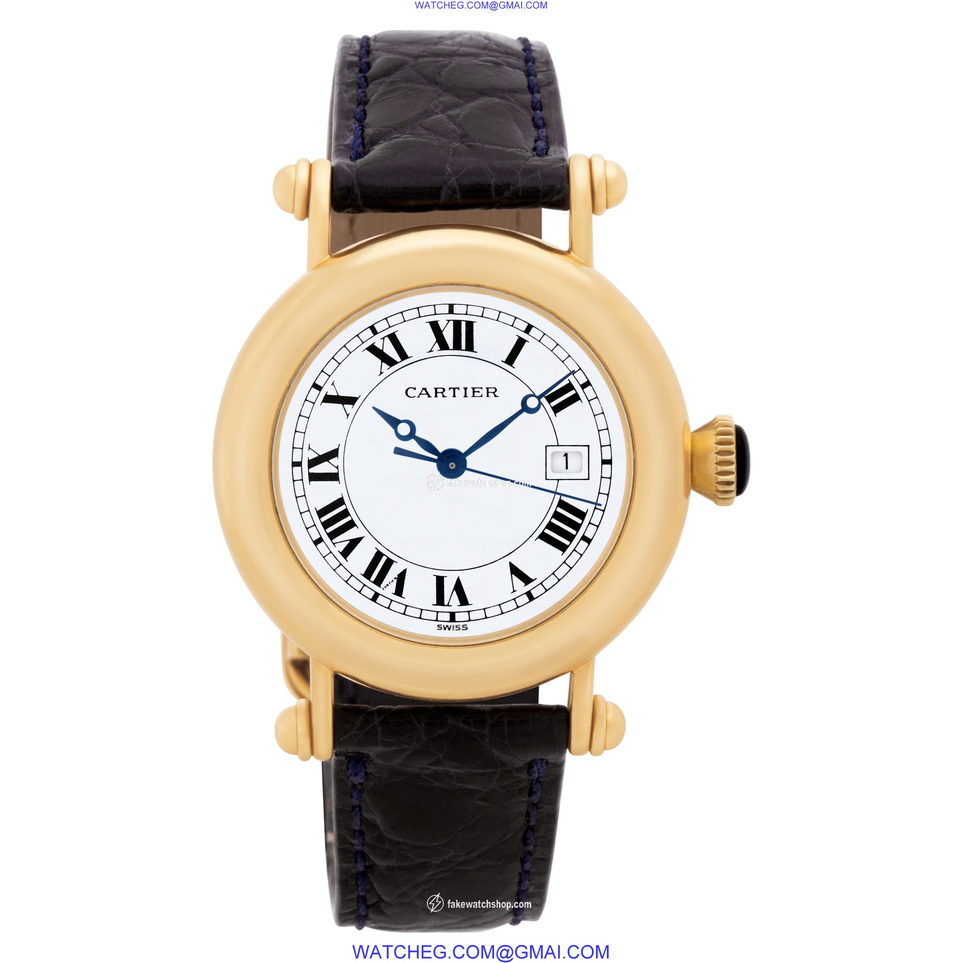 Cartier 1420 0 Diabolo Quartz Unisex 18k yellow gold 2