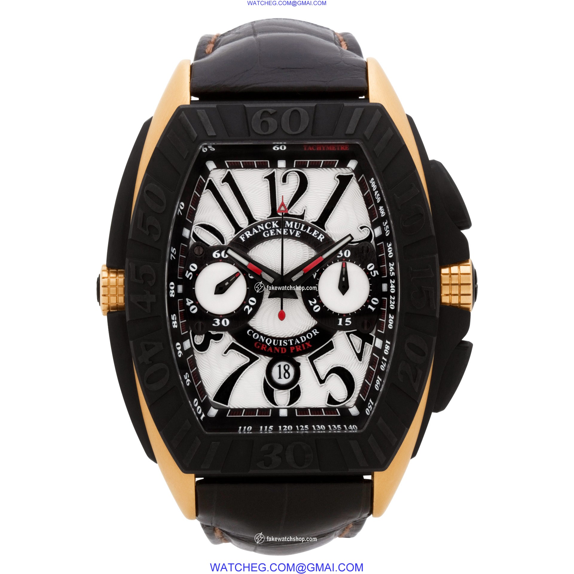 Franck Muller 9900 CC GP Conquistador Automatic Male 18k pink gold & titanium 2