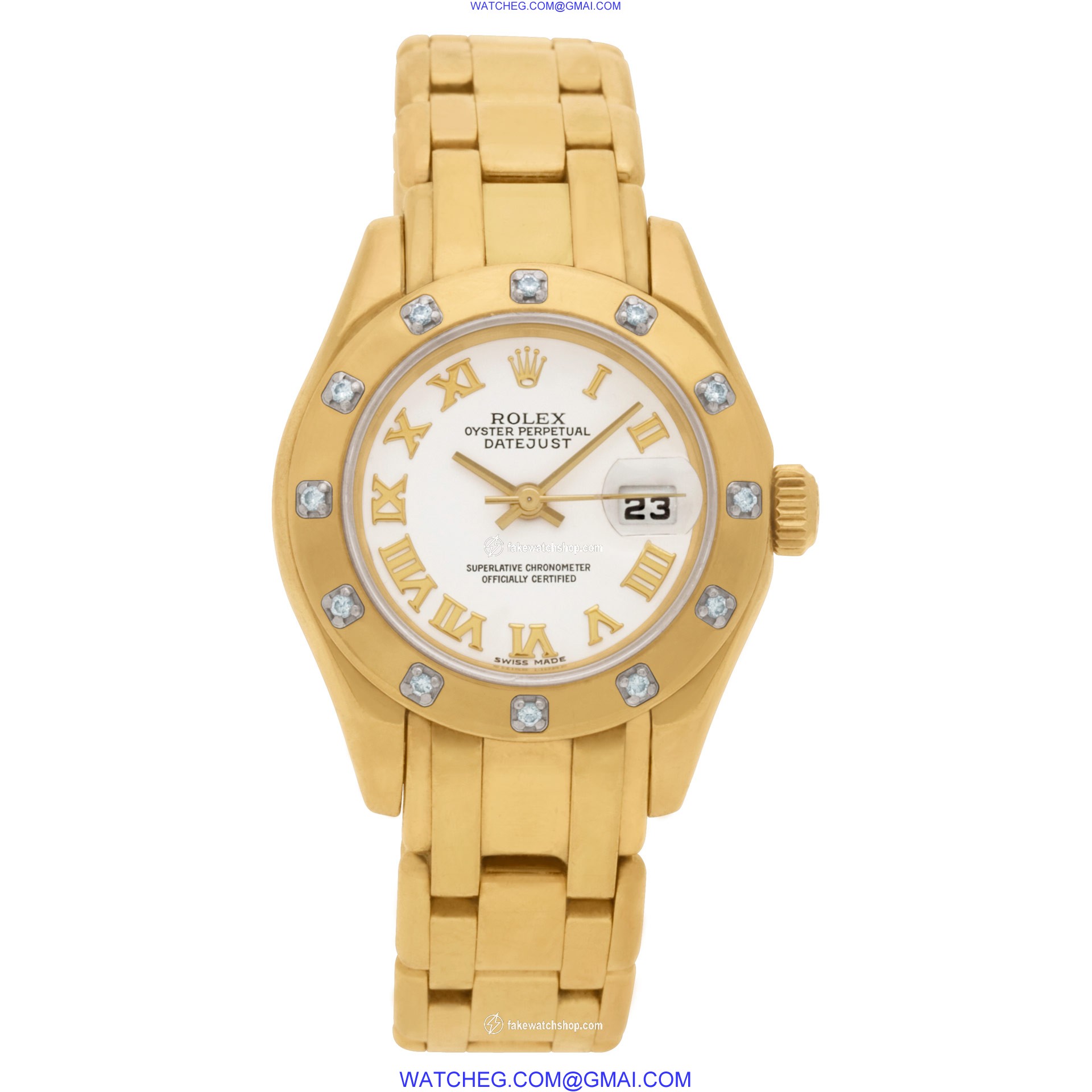 Rolex 80318 Pearlmaster Automatic Female 18k yellow gold 2