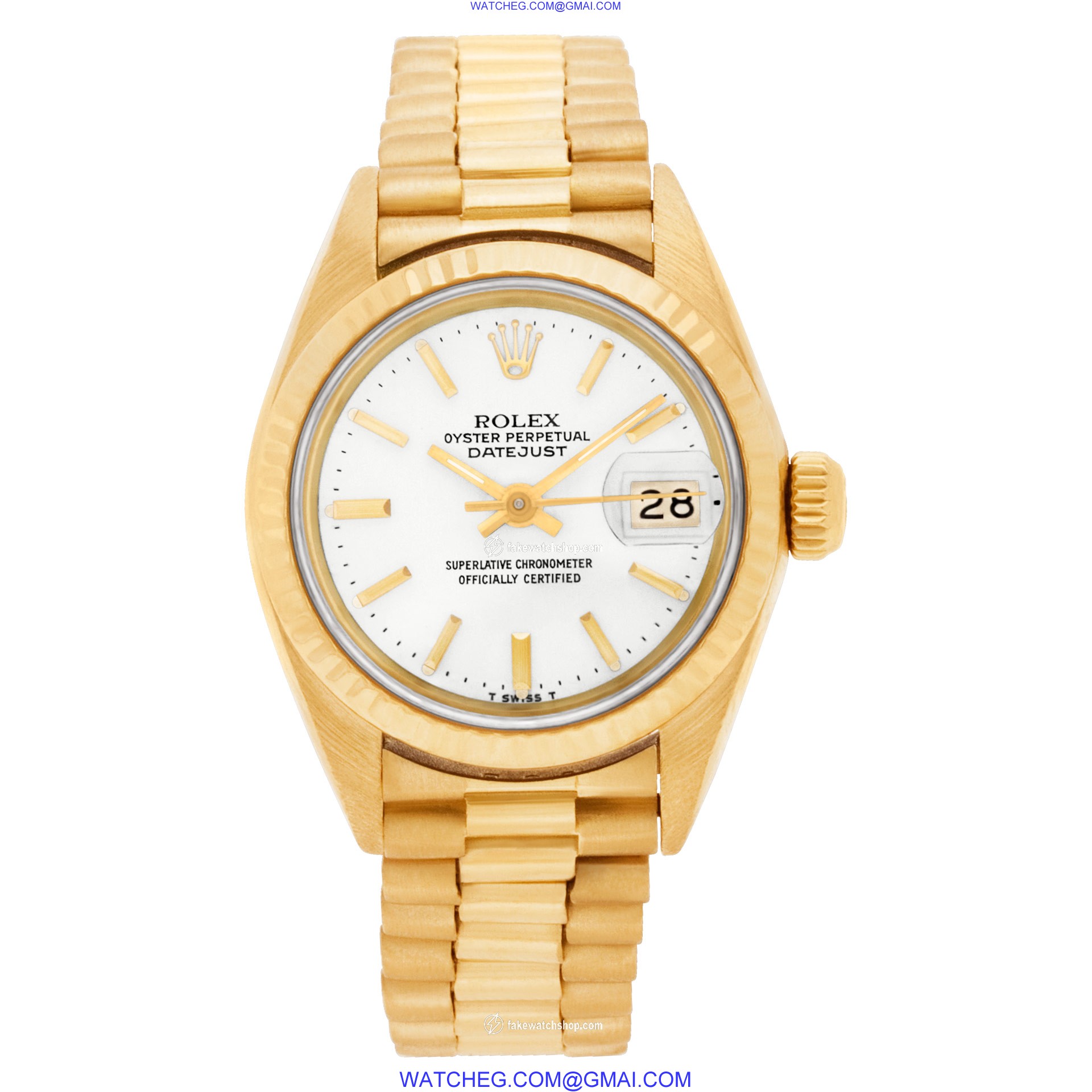 Rolex 69178 Datejust Automatic Female 18k yellow gold 2