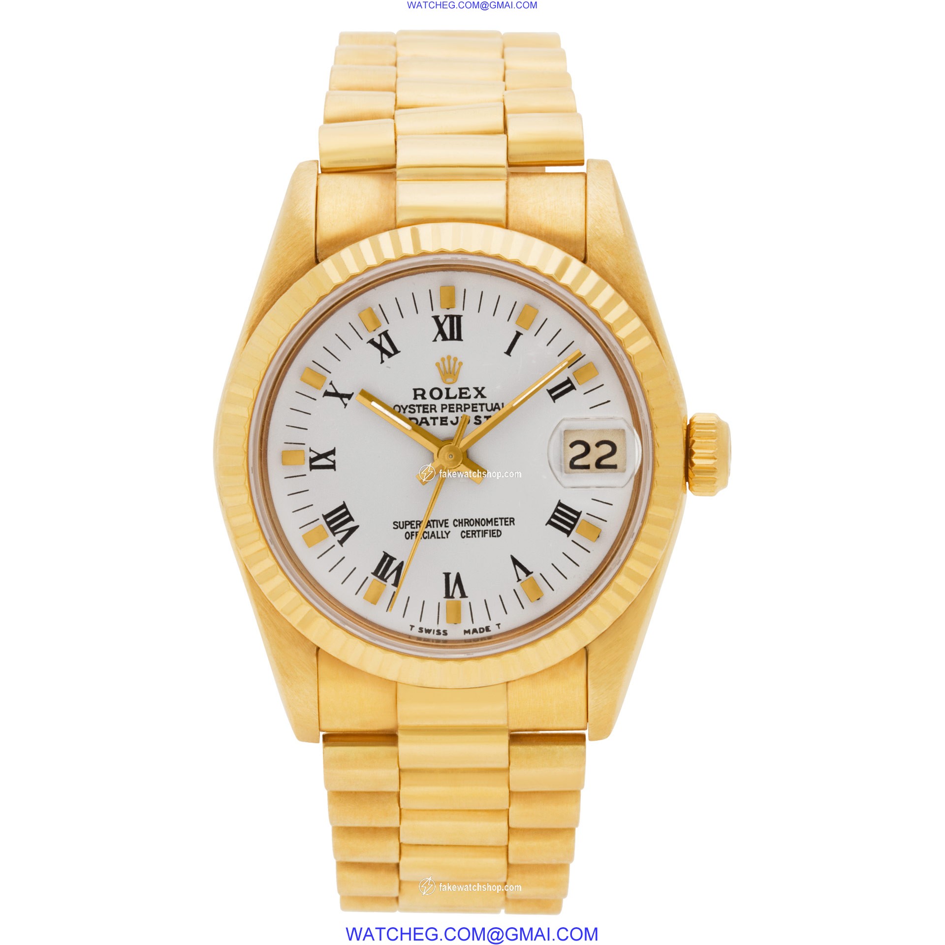 Rolex 68278 Datejust Automatic Female 18k yellow gold 2