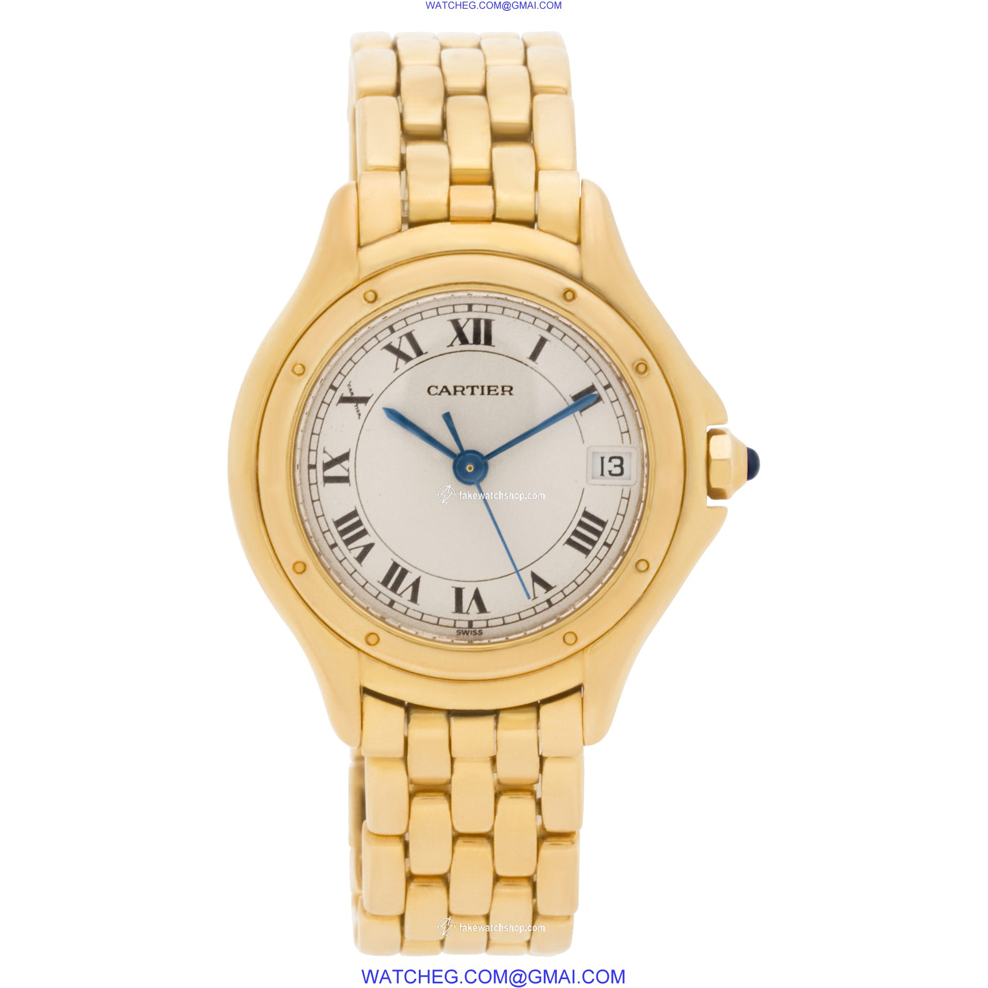 Cartier 117000R Cougar Quartz Female 18k yellow gold 2