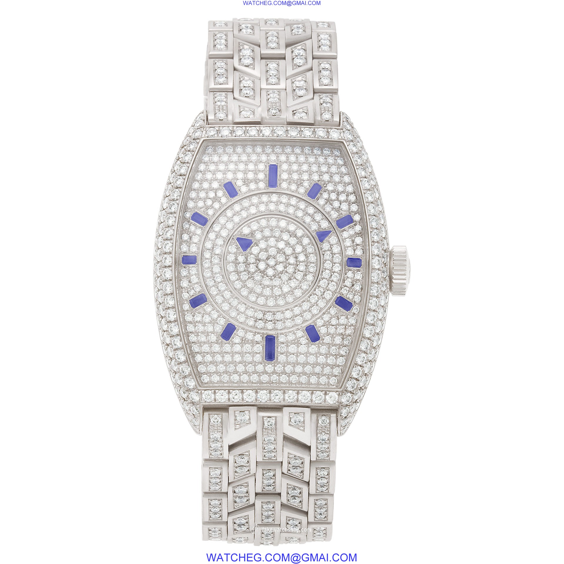 Franck Muller 5850 DBMYSDFHWGW Master of Complication Automatic Male 18k White Gold 2