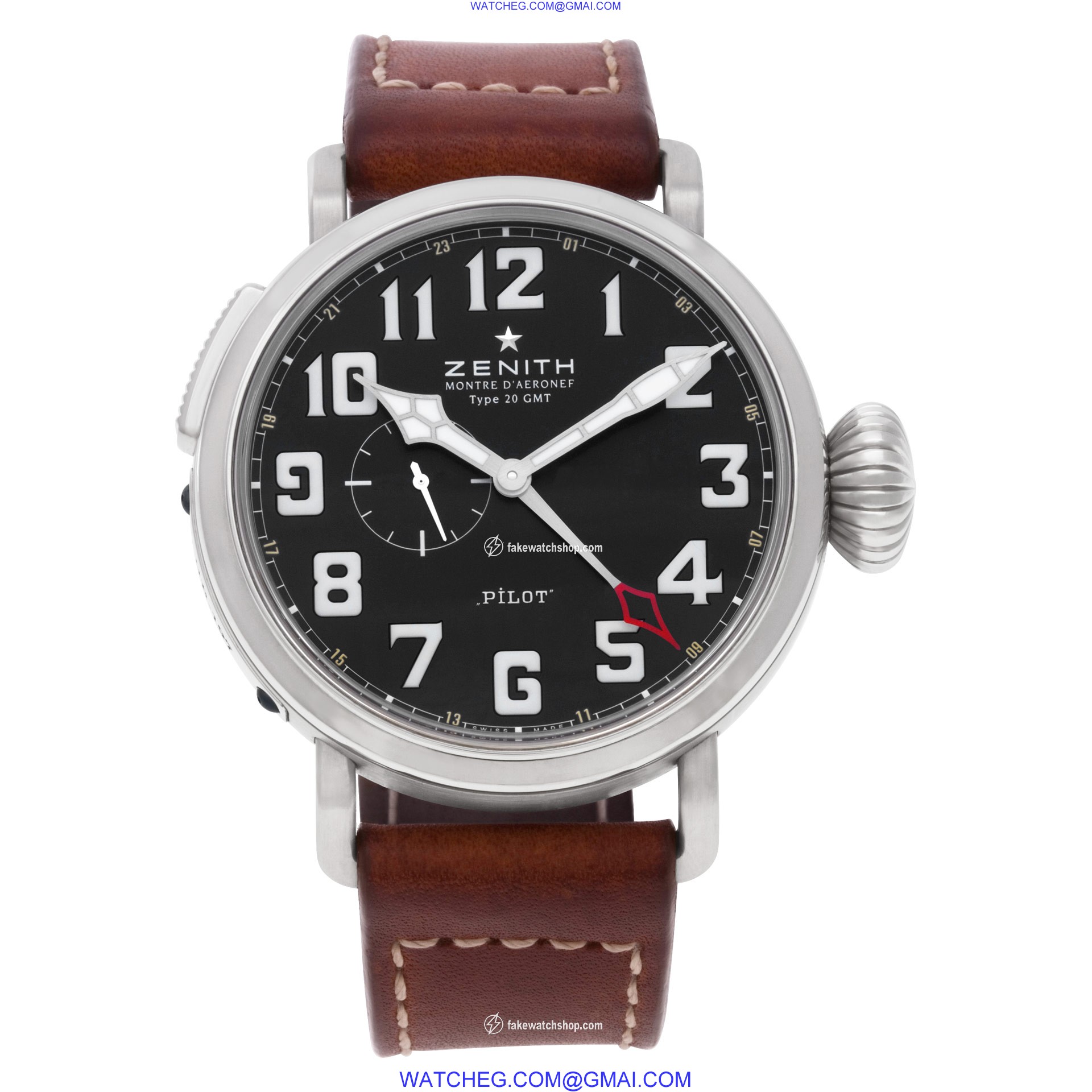 Zenith 03.2430.693 Pilot Montre D Aeronef Automatic Male Stainless Steel 2