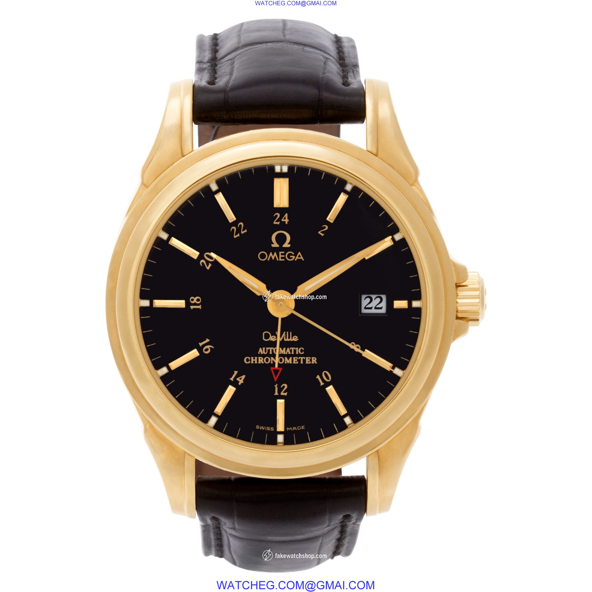 Omega 46338000 De Ville Automatic Male 18k Yellow Gold 2