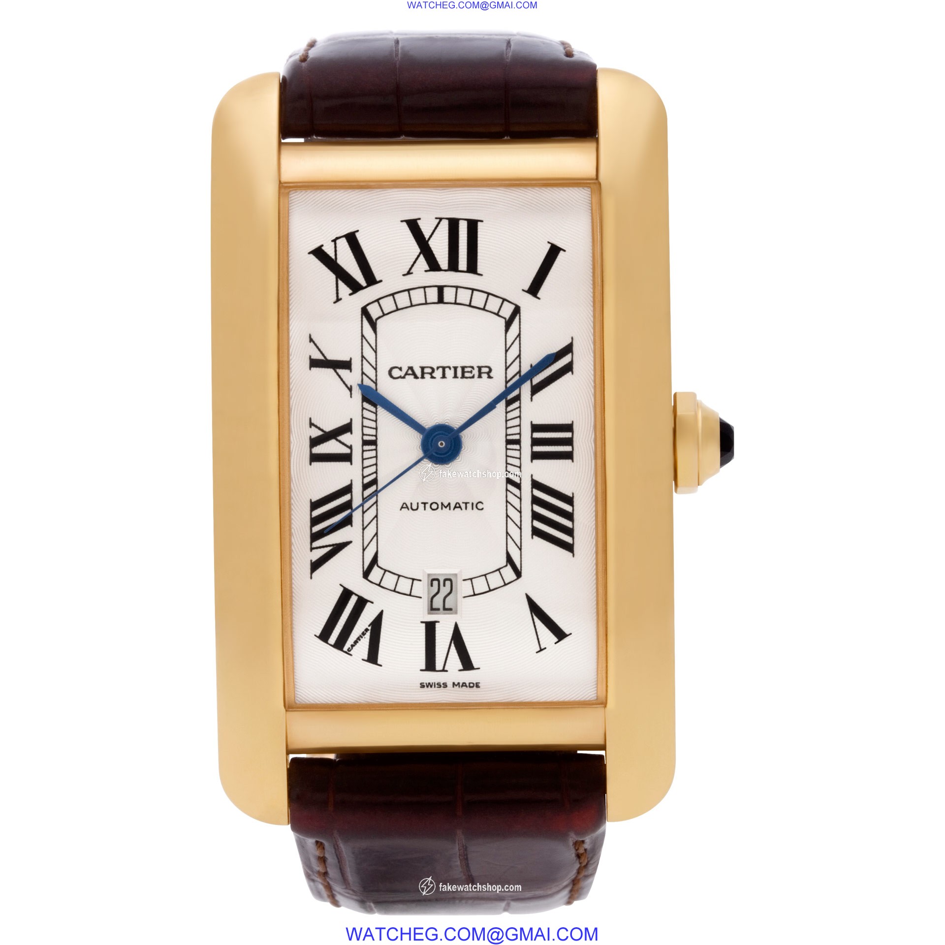 Cartier W2609856 Tank American Automatic Male 18k rose gold 2