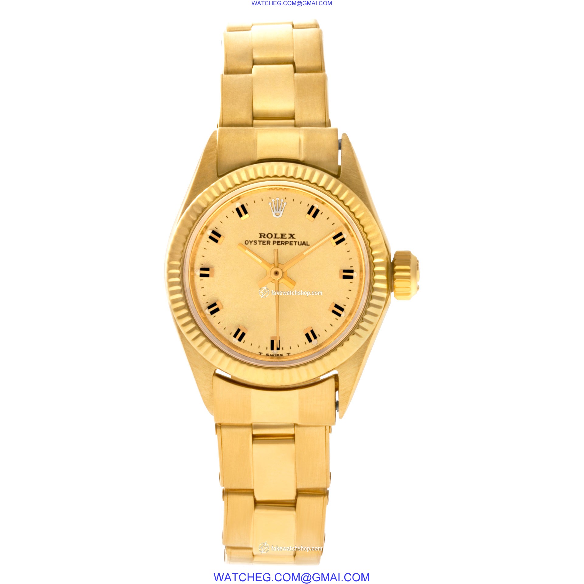 Rolex 6619 Oyster Perpetual Automatic Female 18k yellow gold 2