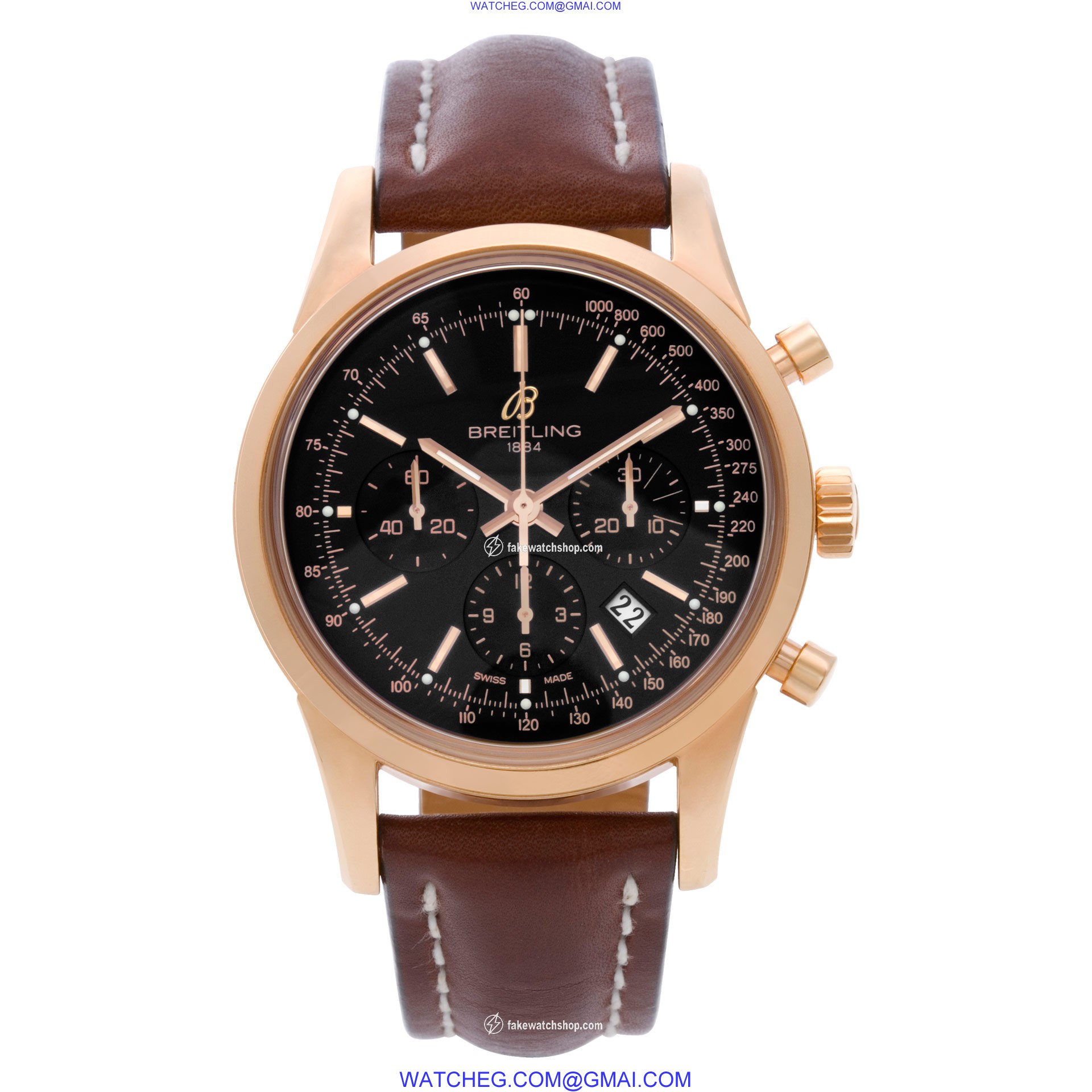 Breitling RB0152 Transocean Chronograph Automatic Male 18k rose gold 2