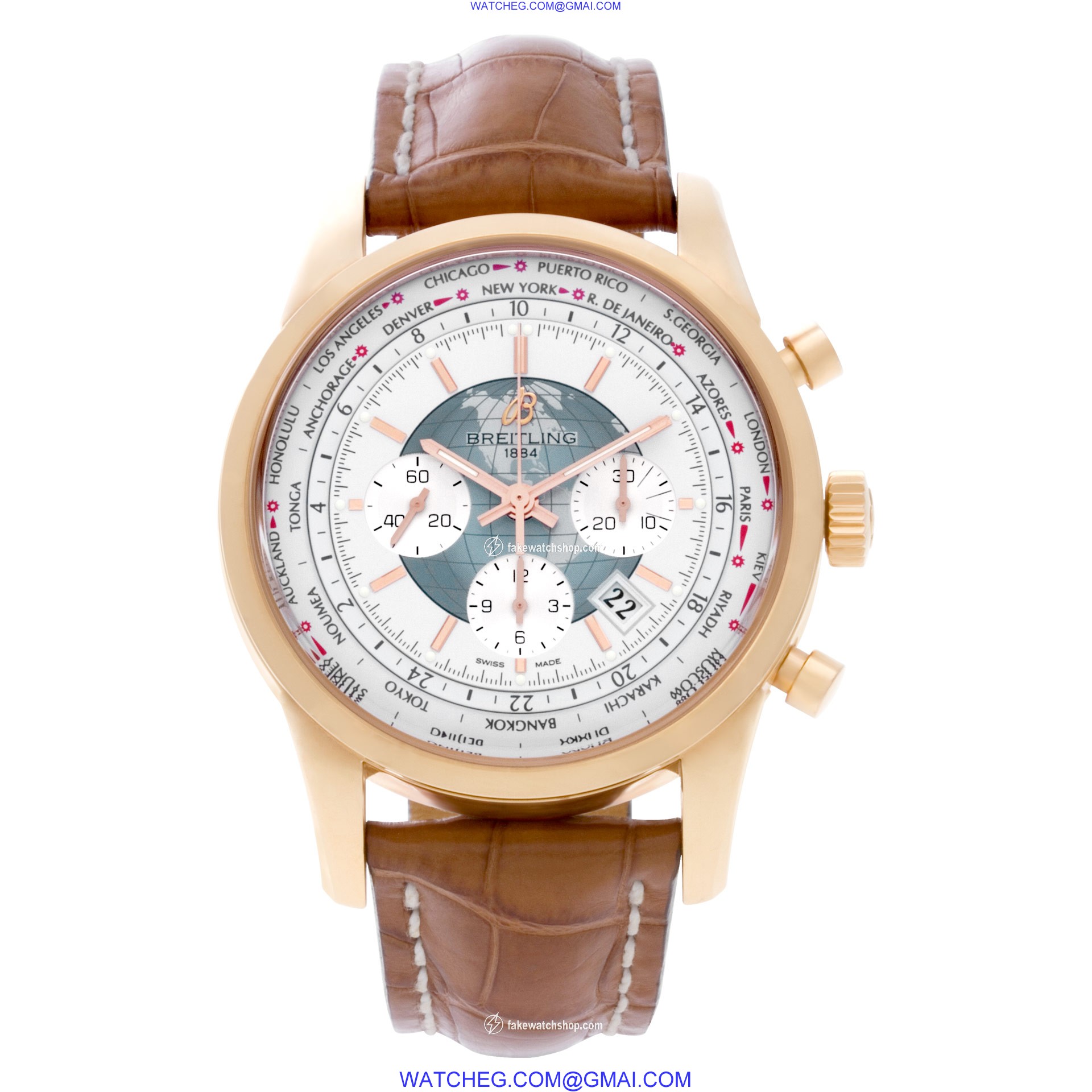 Breitling RB0510 Transocean Chronograph Automatic Male 18k rose gold 2