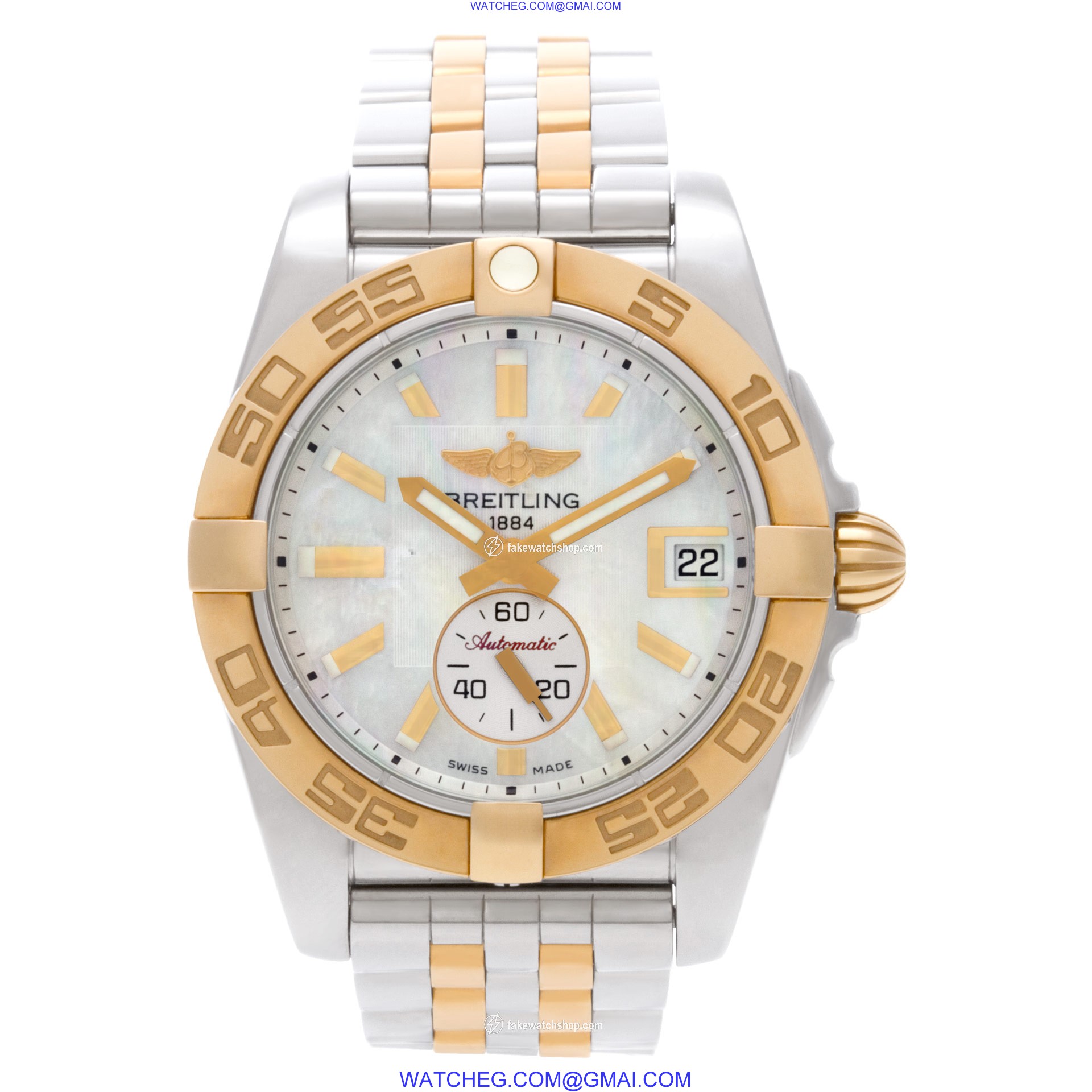 Breitling C37330 Galactic Automatic Unisex 18k rose gold 2