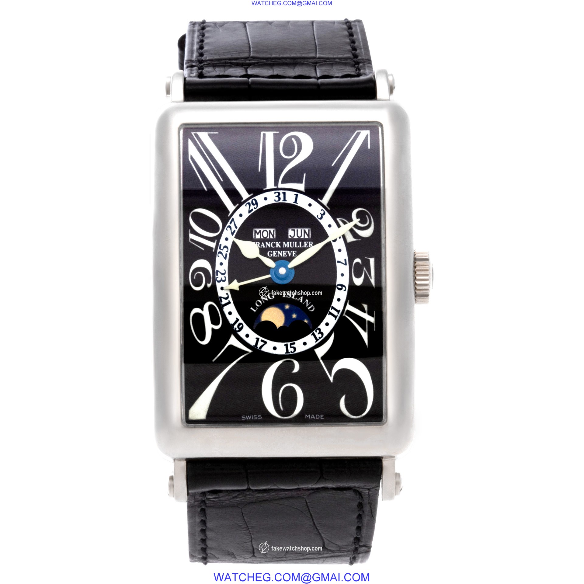 Franck Muller 1200 MC L Long Island Automatic Male 18k White Gold 2