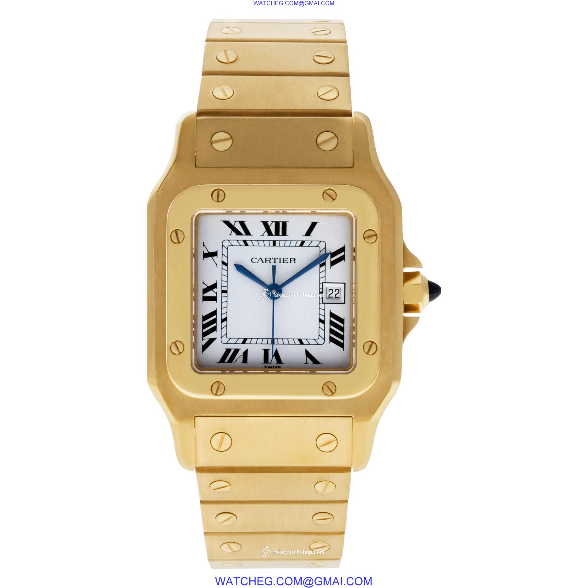 Cartier 887901 Santos Automatic Unisex 18k yellow gold 2