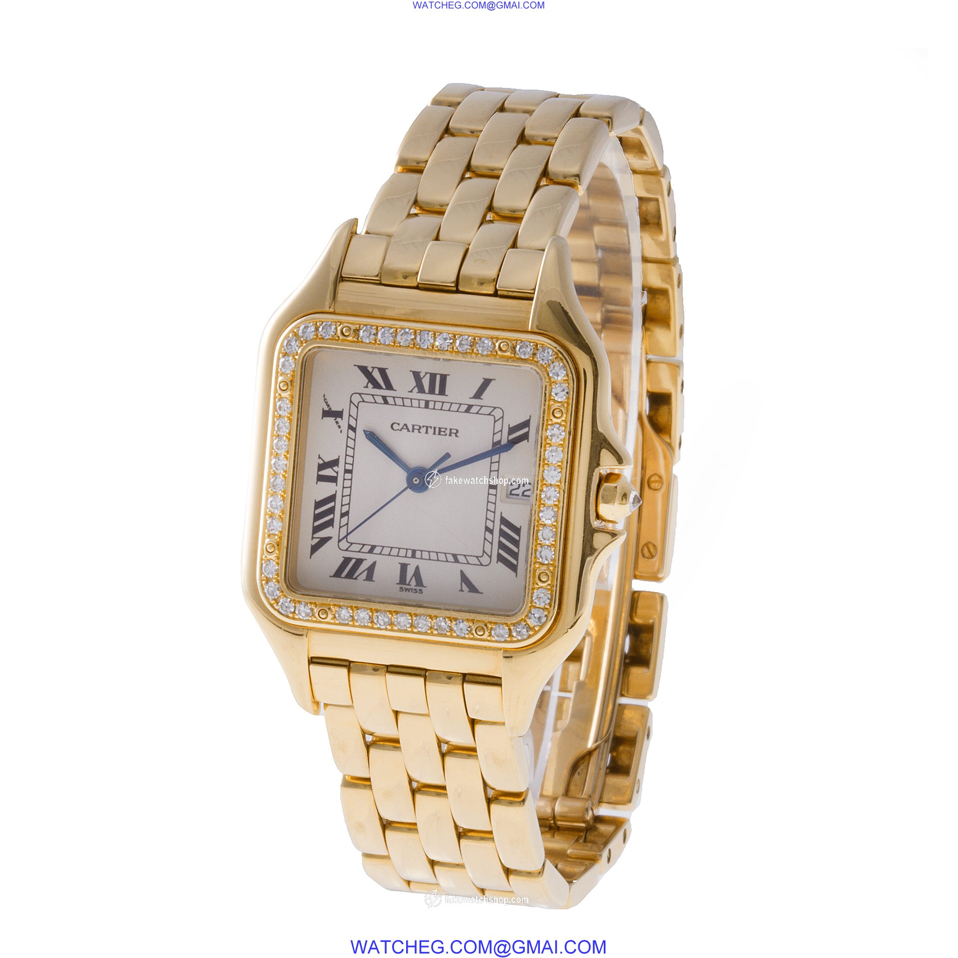 Cartier w2501489 Panthere Quartz Male 18k yellow gold 2
