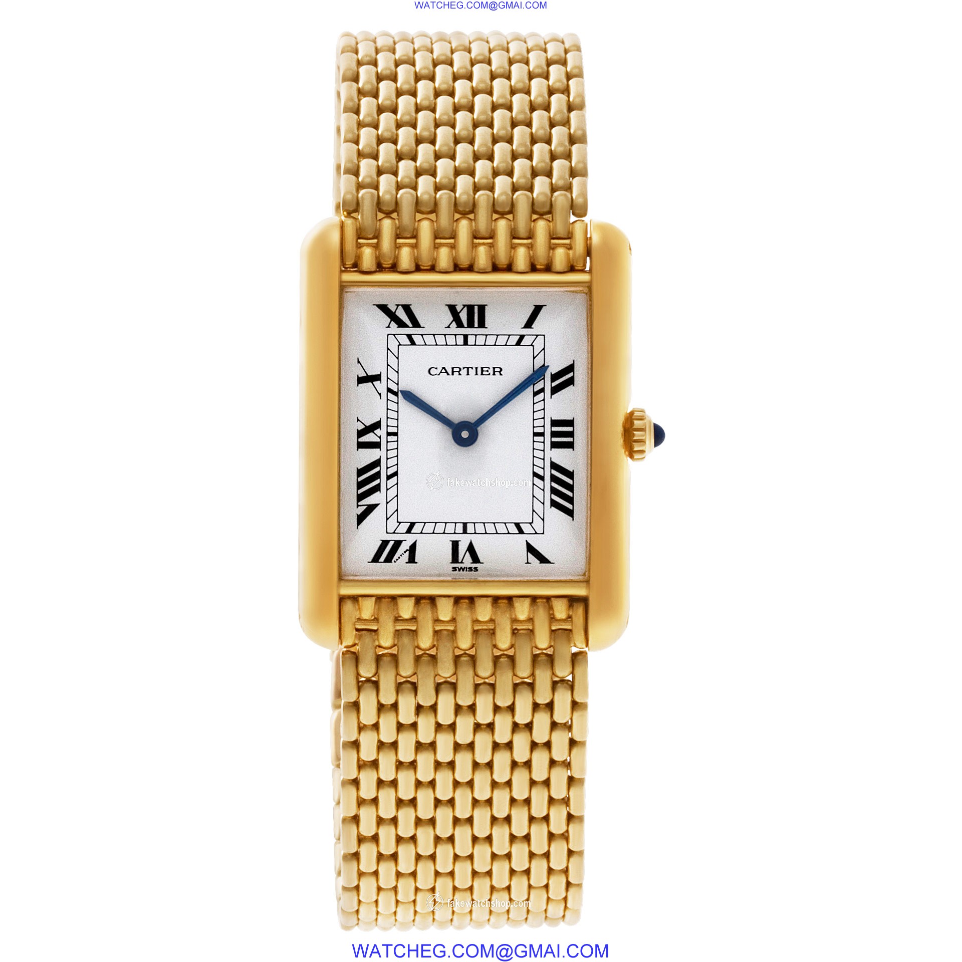 Cartier Cartier 2078 Tank Quartz Unisex 18k yellow gold 2