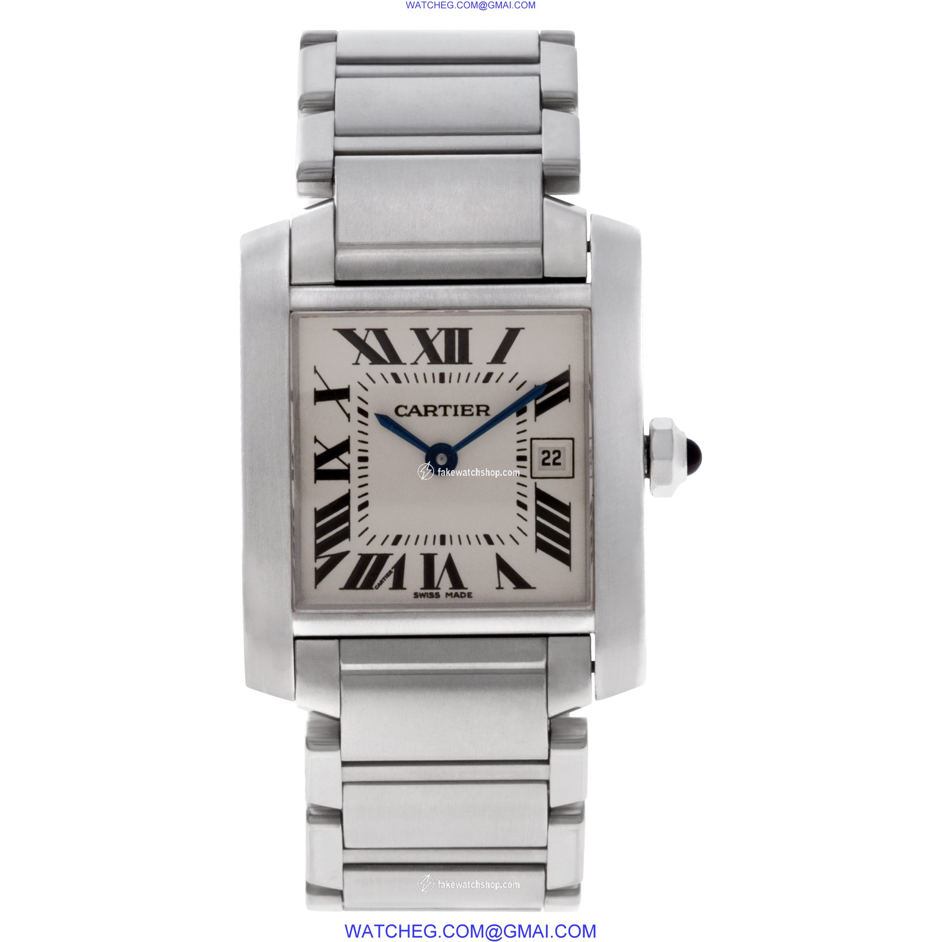 Cartier W51011Q3 Tank Francaise Quartz Female Stainless Steel 2