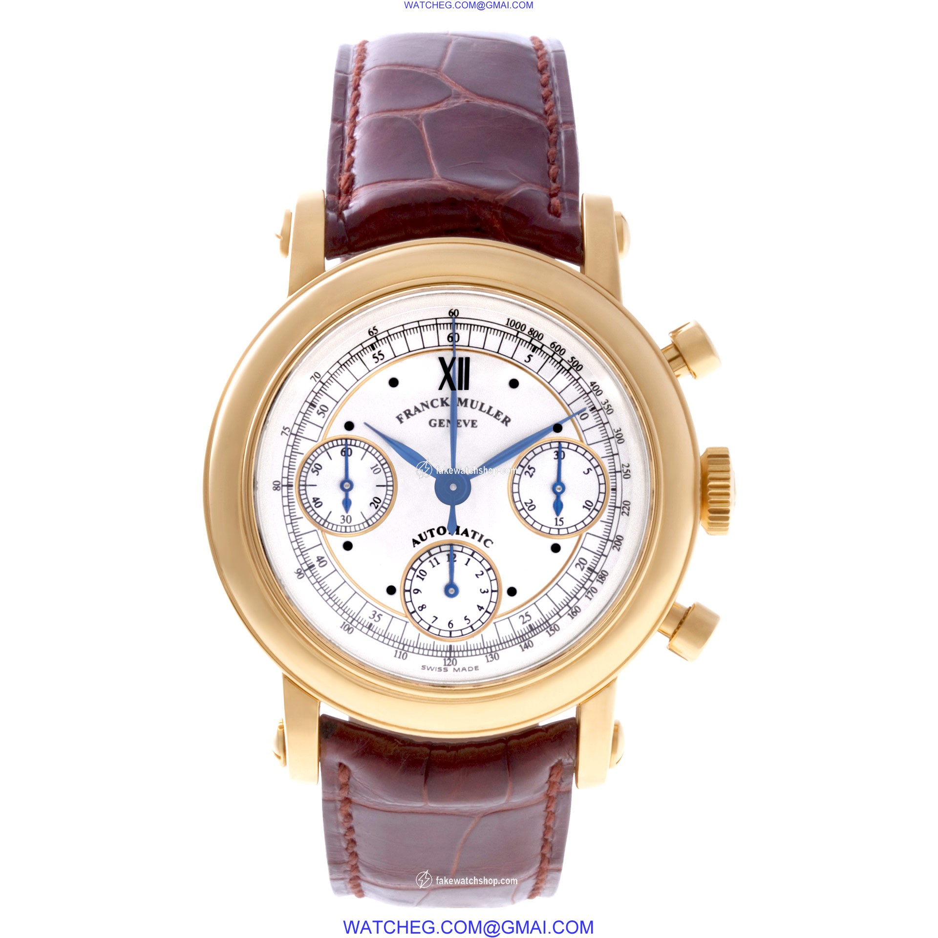 Franck Muller 7000 CC Chronograph Automatic Male 18k Yellow Gold 2