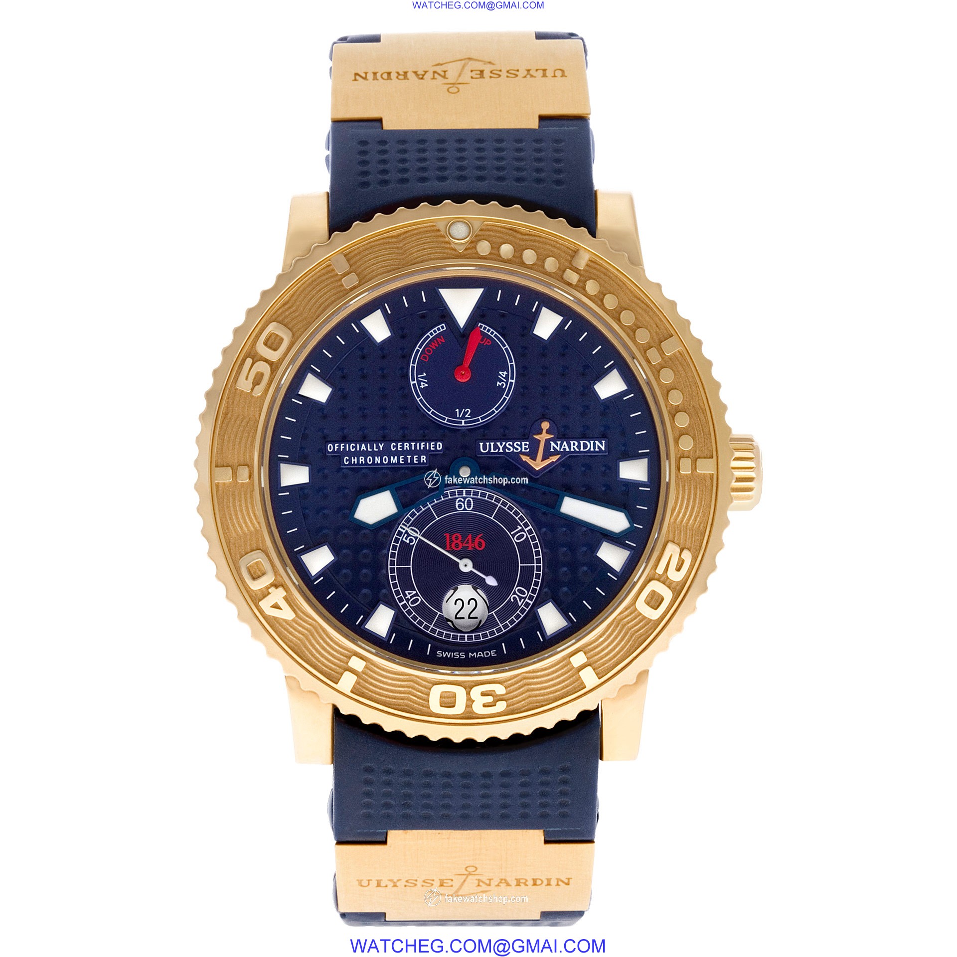 Ulysse Nardin 266-51 Maxi Marine Automatic Male 18k rose gold 2