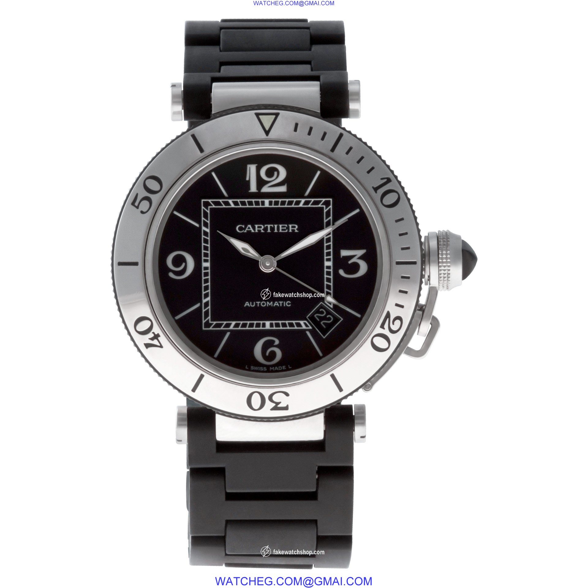 Cartier W31077U2 Pasha Automatic Unisex Stainless Steel 2