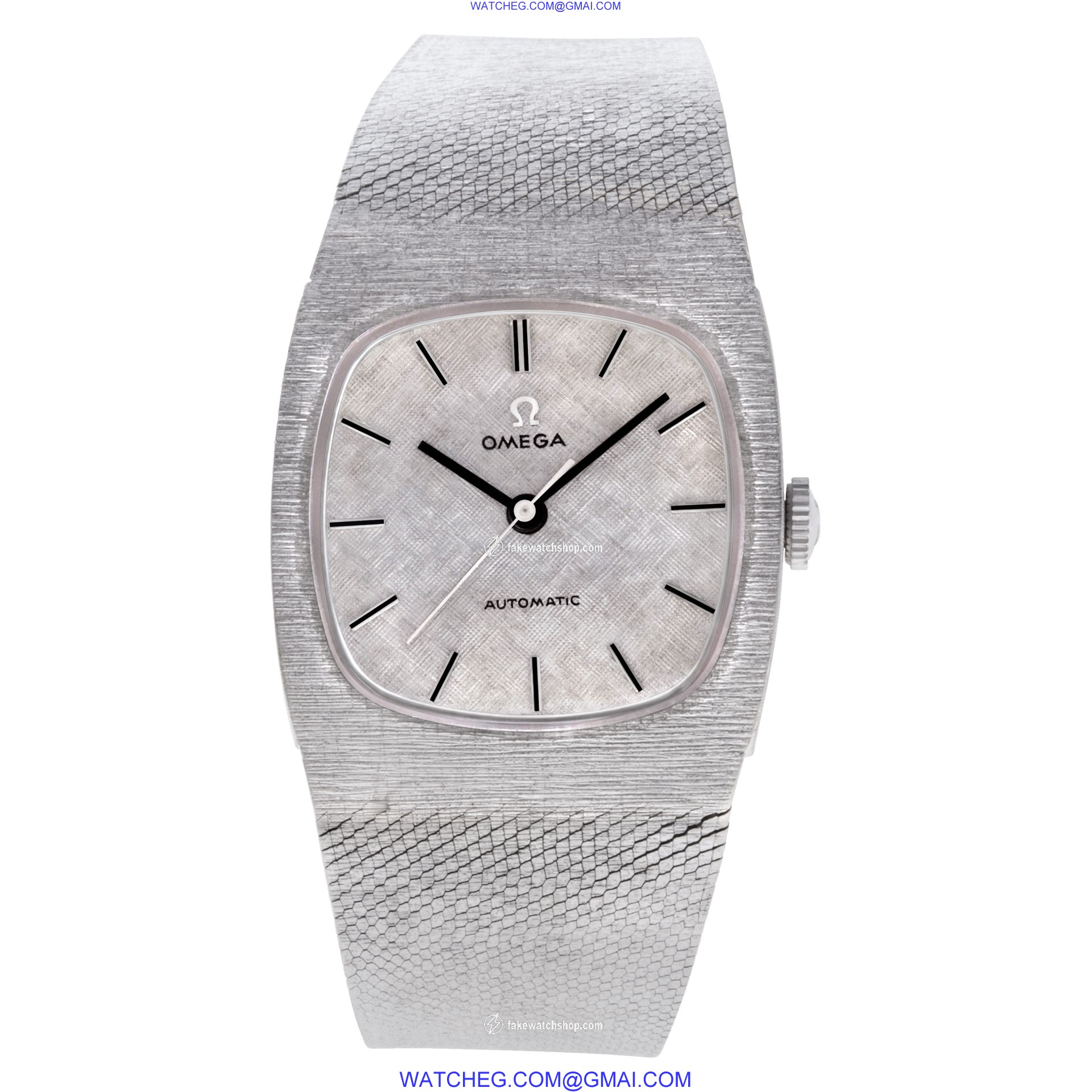 Omega w6855 Classic Automatic Male 14k White Gold 2