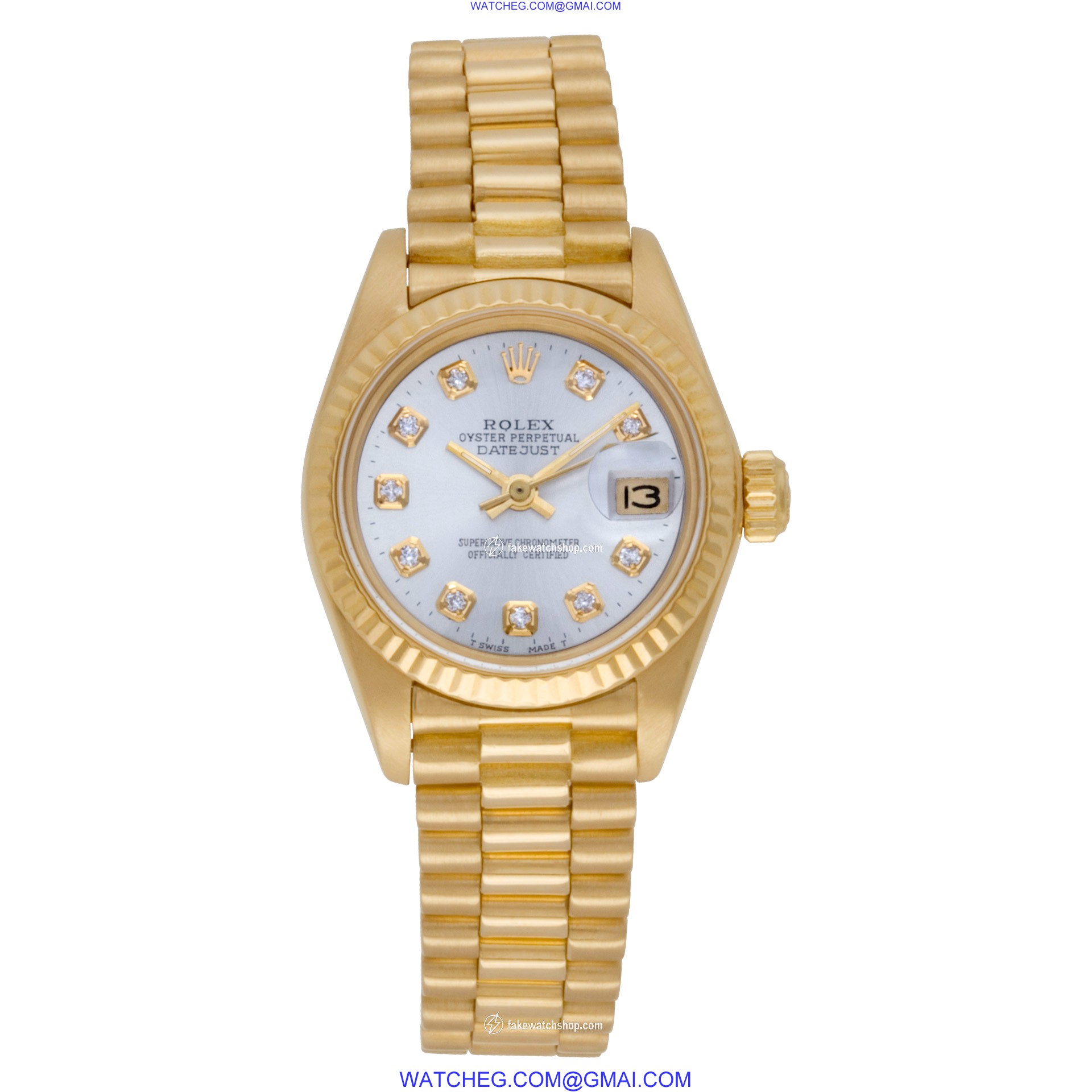 Rolex 6927 Datejust Automatic Female 18k yellow gold 2