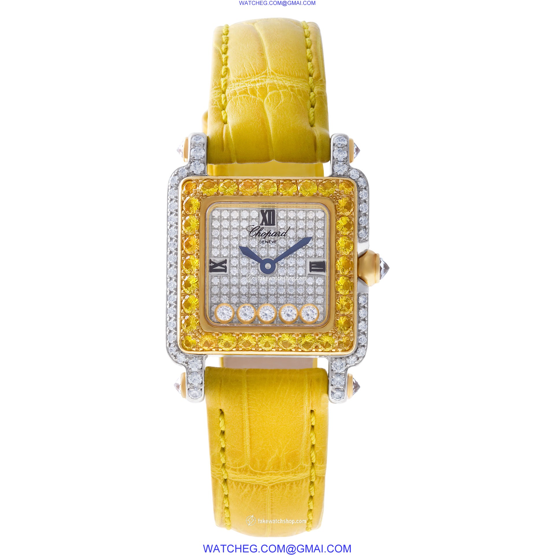 Chopard 276852-9019 Happy Sport Quartz Female 18k White Gold 2