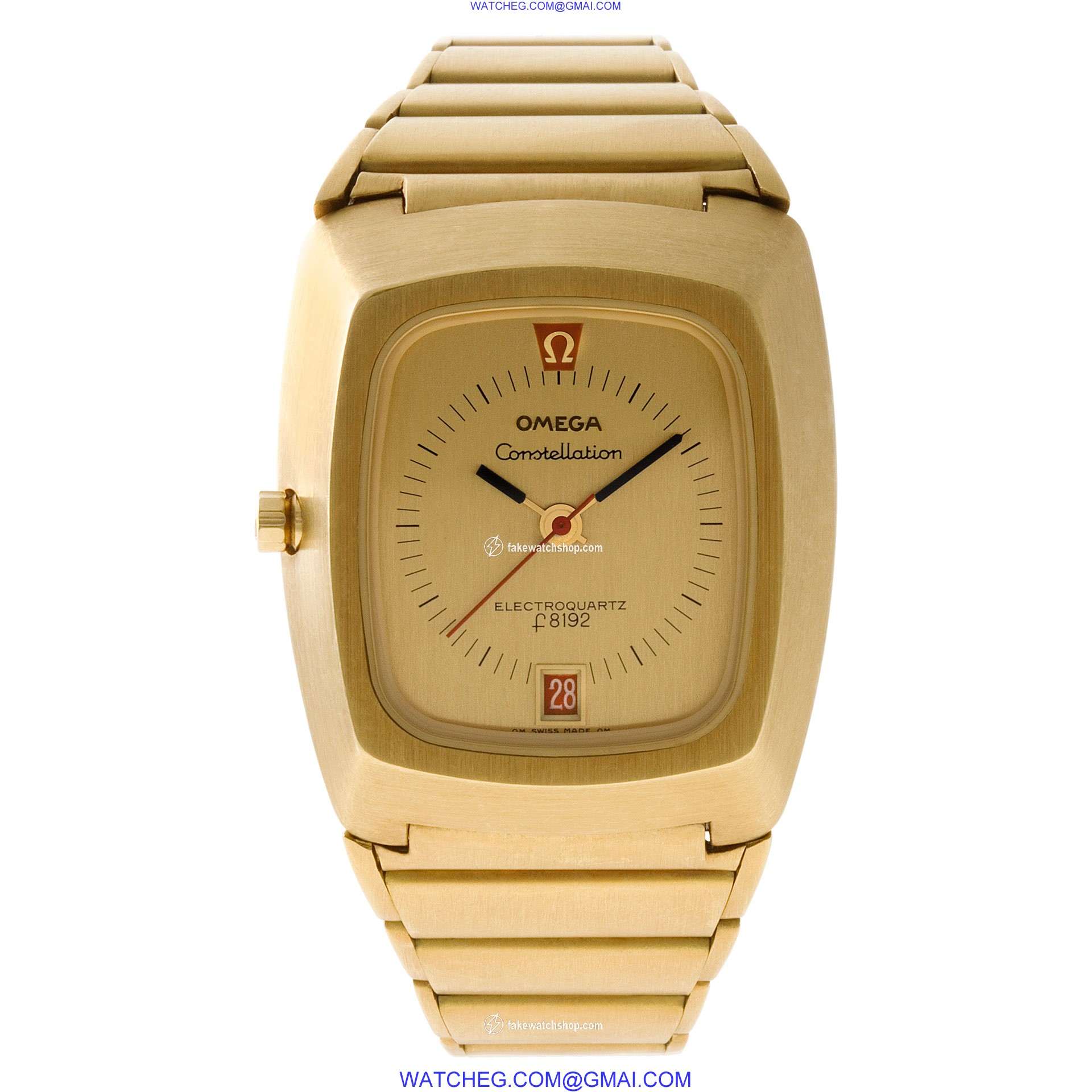 Omega 196.005 Constellation Quartz Male 18k yellow gold 2