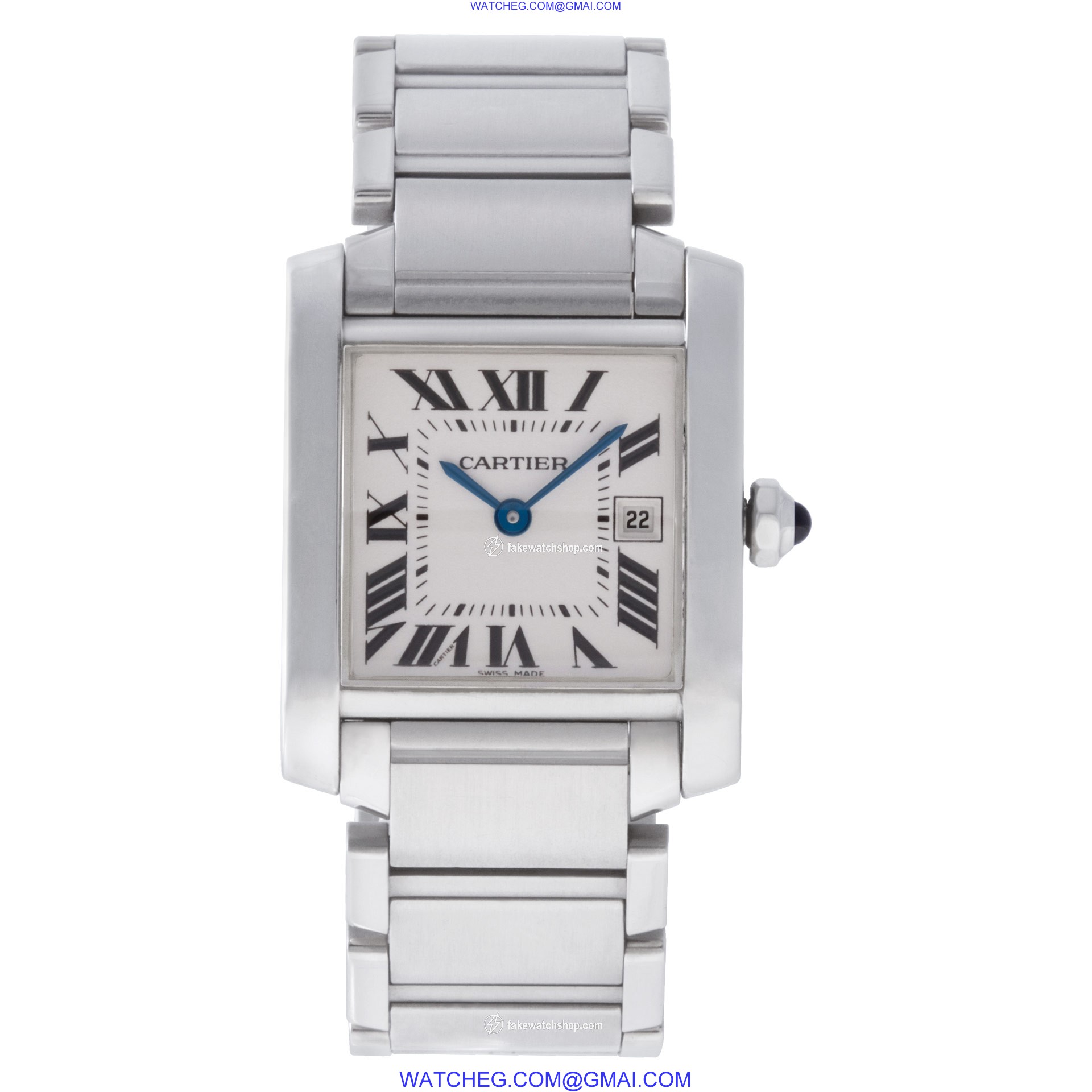 Cartier W51011Q3 Tank Francaise Quartz Unisex Stainless Steel 2