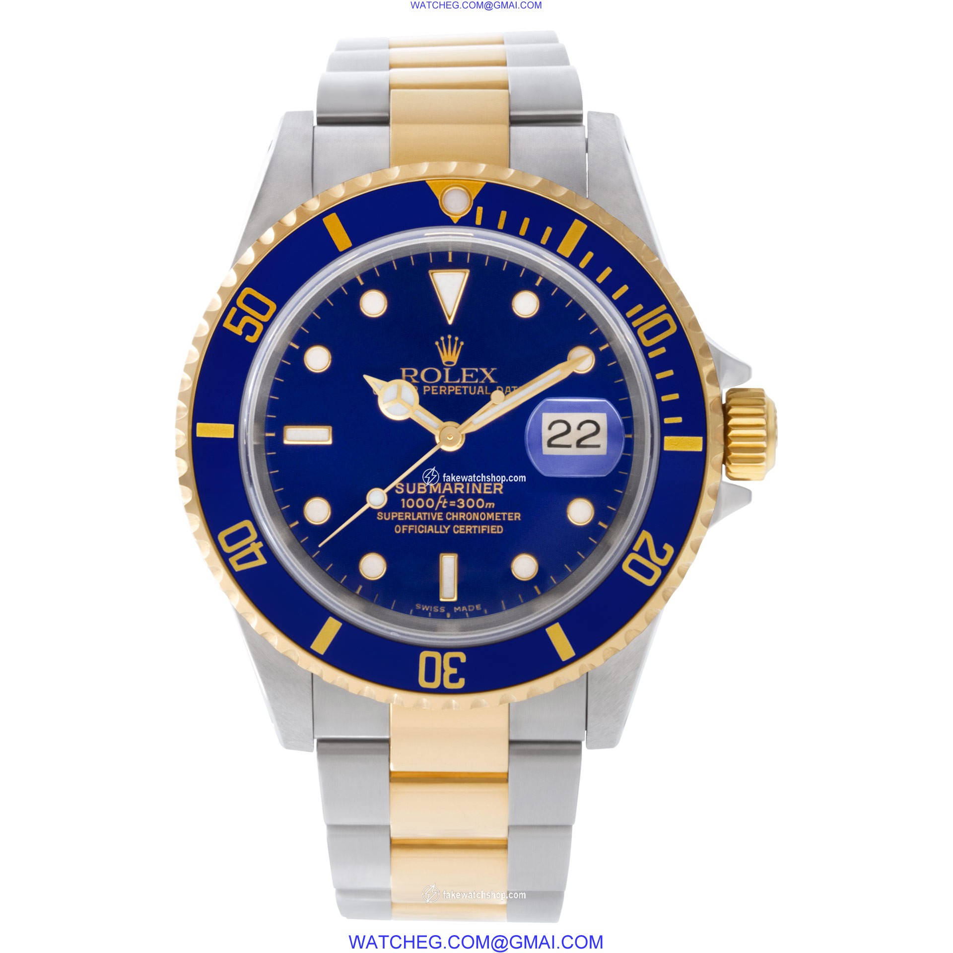 Rolex 16613 Submariner Automatic Male 18k gold & Stainless Steel 2