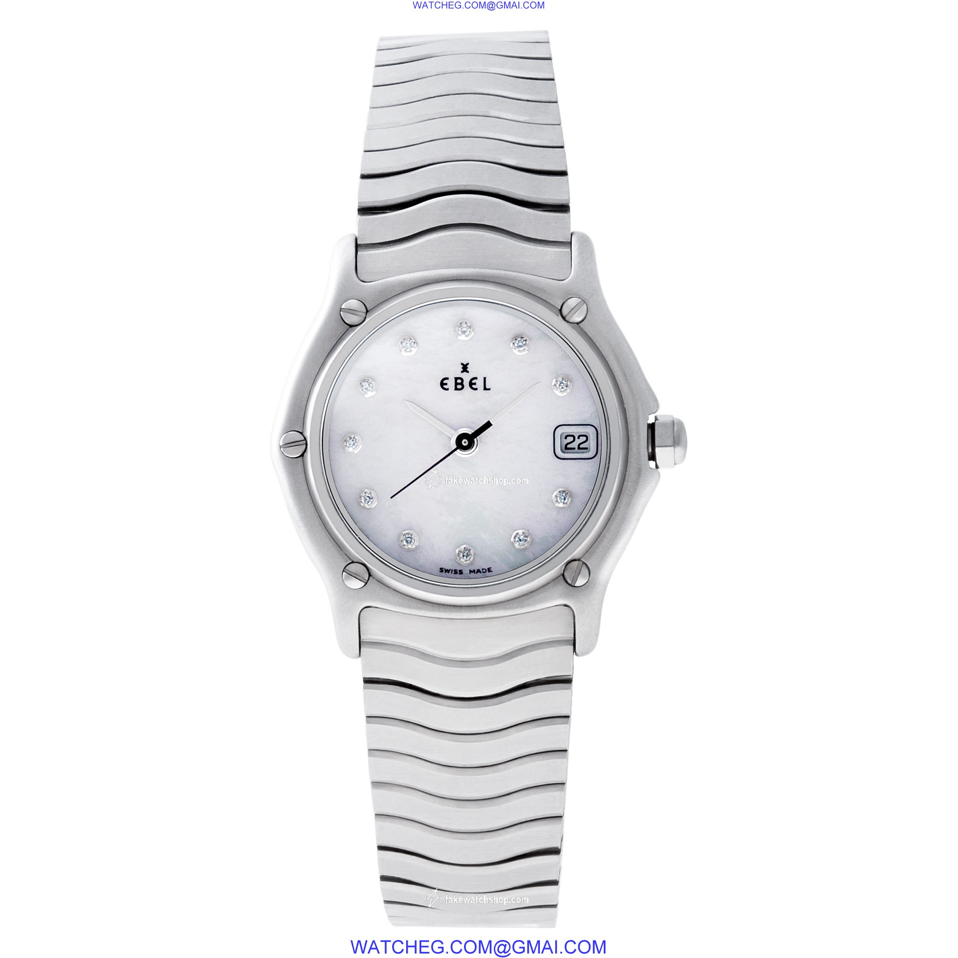 Ebel 9087121 Classic Wave Quartz Female Stainless Steel 2