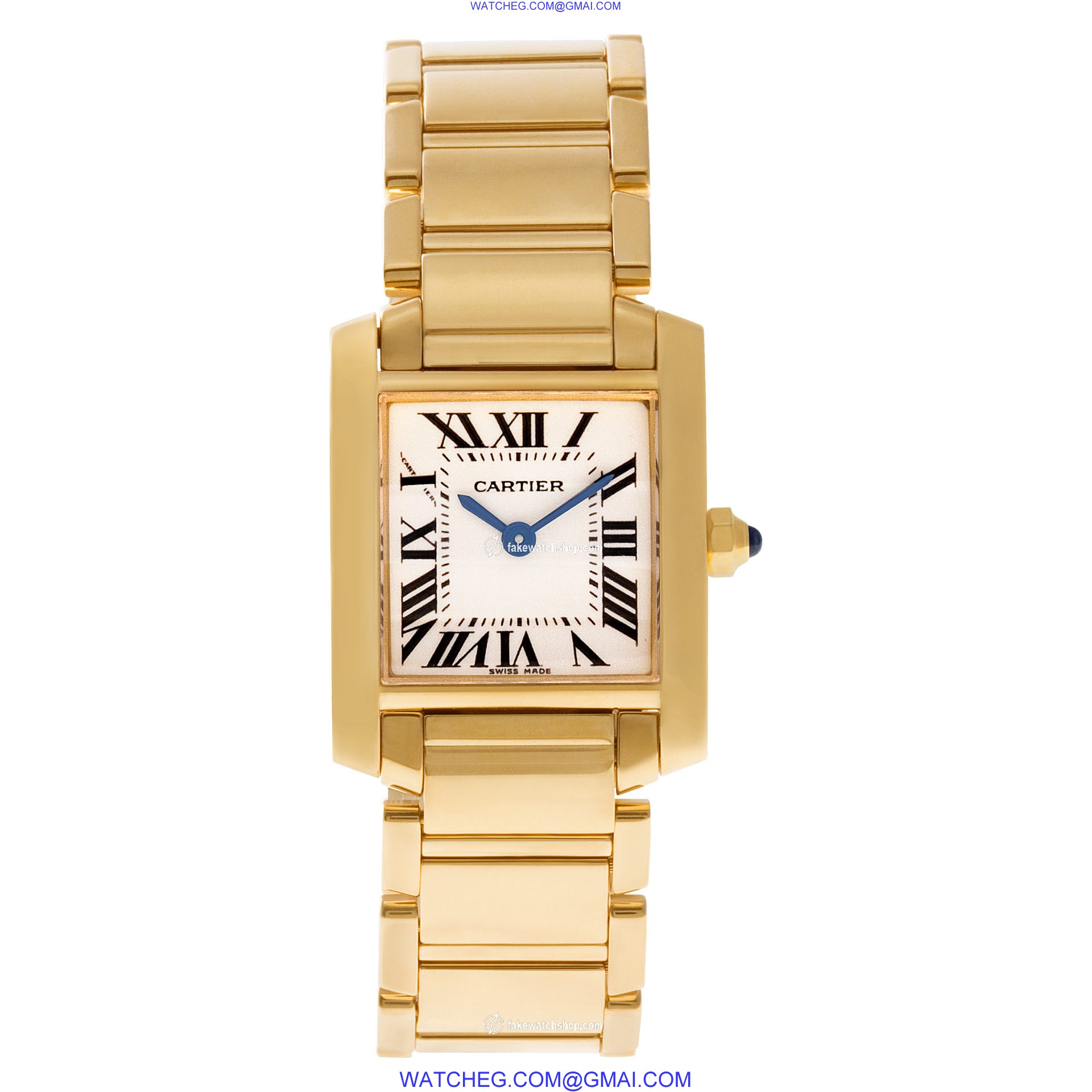 Cartier W50002N2 Tank Francaise Quartz Female 18k yellow gold 2