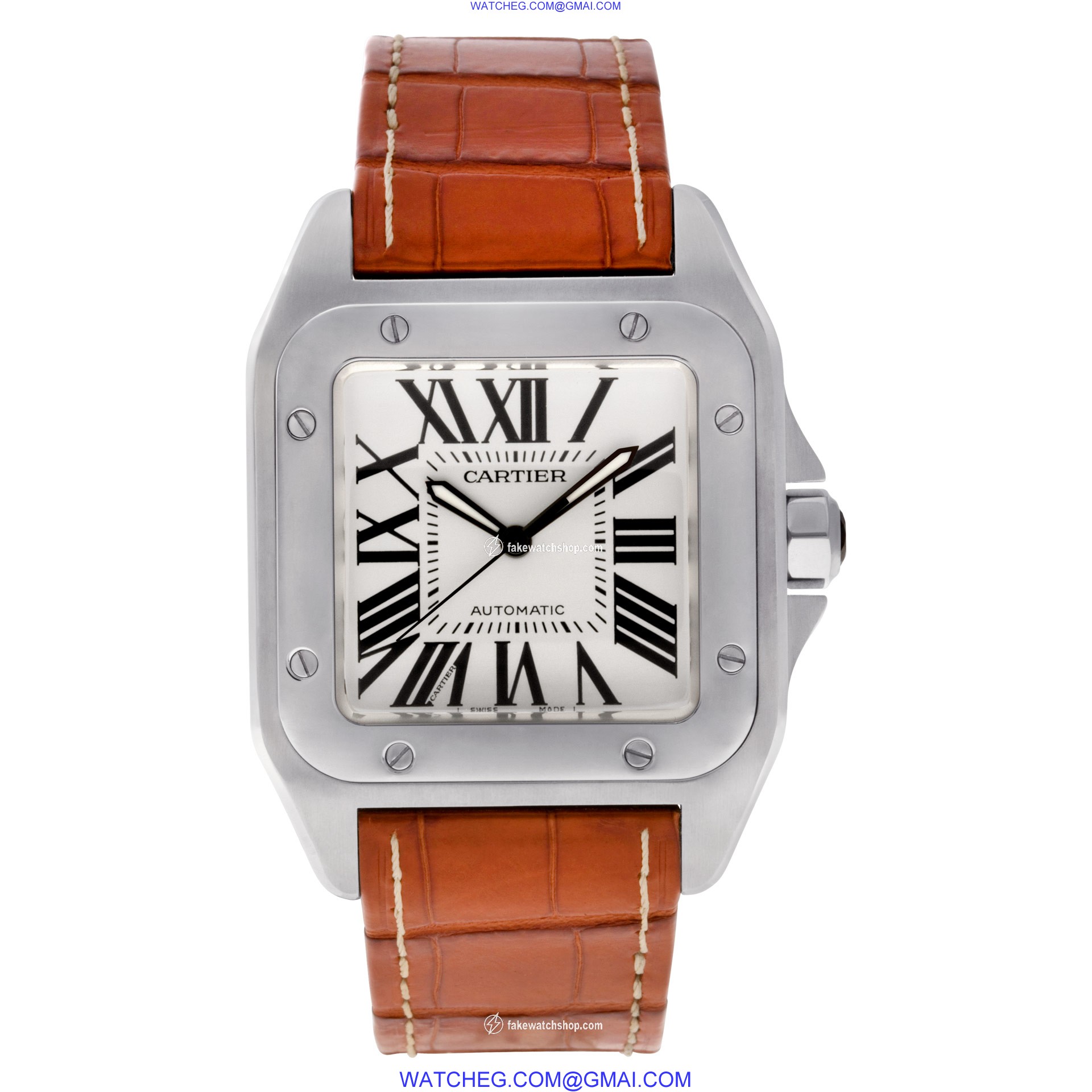 Cartier W20073X8 Santos 100 Automatic Male Stainless Steel 2