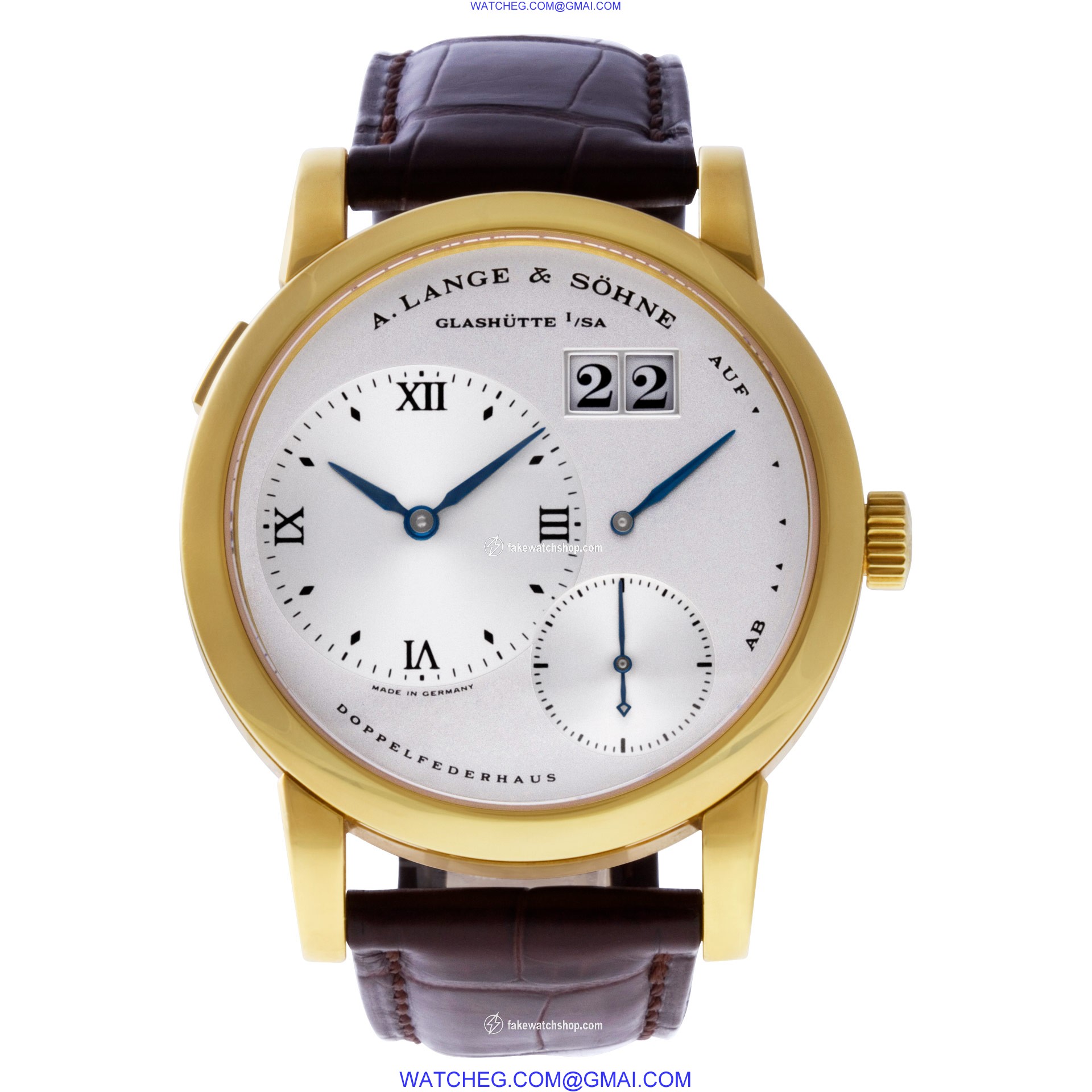 A. Lange & Sohne 101.022 Lange 1 Manual Male 18k Yellow Gold 2