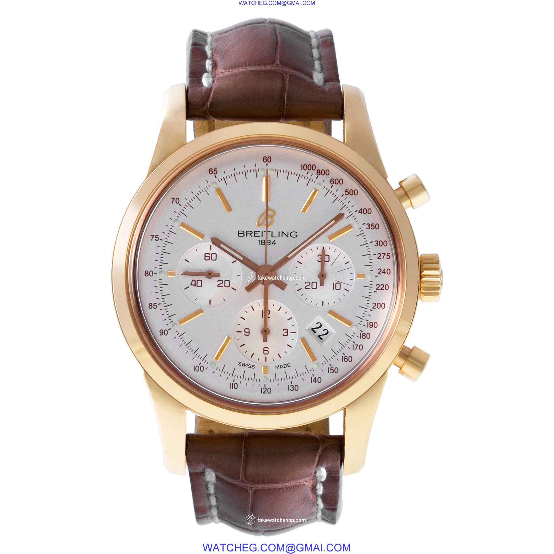 Breitling RB 0152 Transocean Chronograph Automatic Male 18k rose gold 2