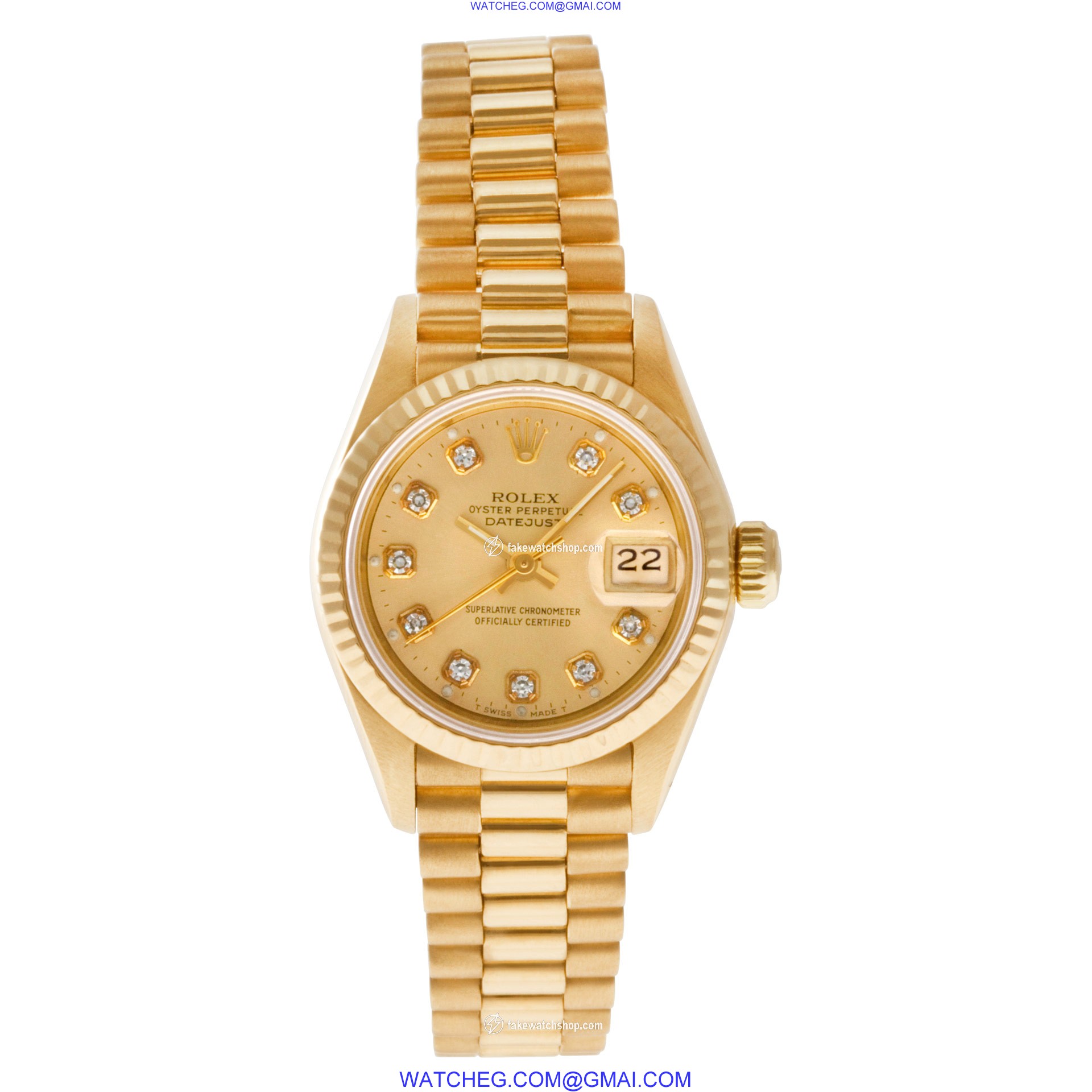 Rolex 69178 Datejust Automatic Female 18k yellow gold 2