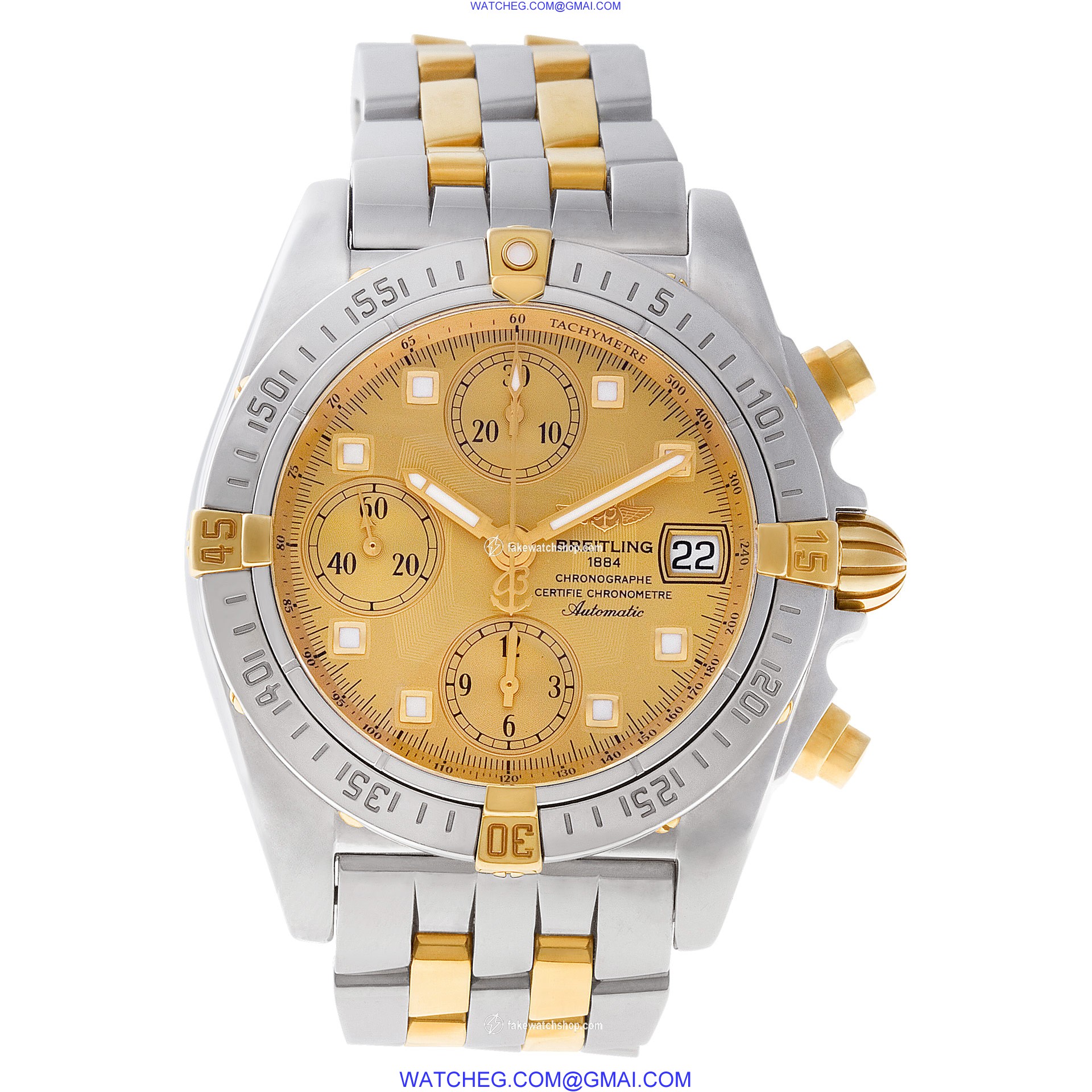 Breitling B13358 Chrono Cockpit Automatic Male 18k gold & Stainless Steel 2