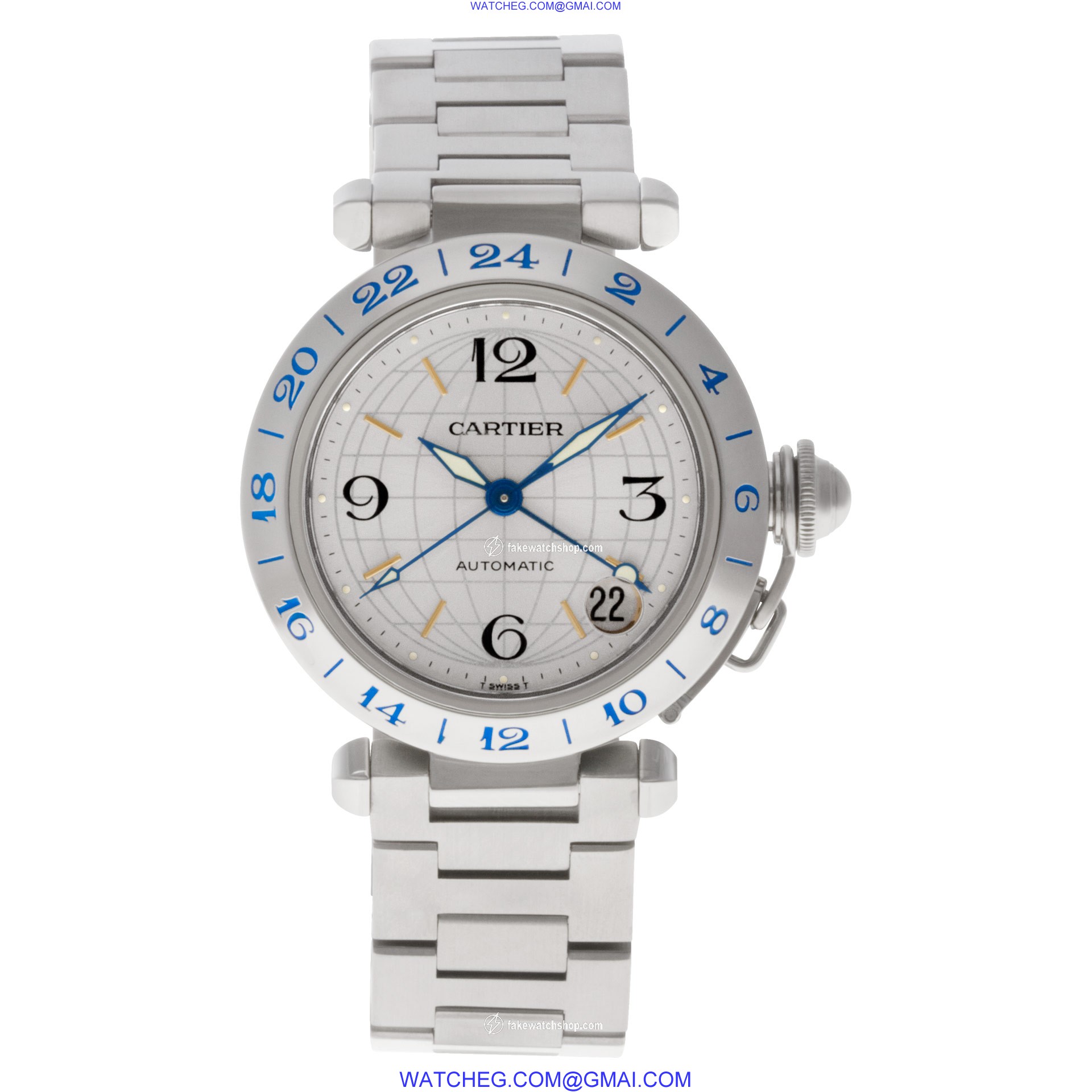 Cartier W31074M7 Pasha Automatic Unisex Stainless Steel 2