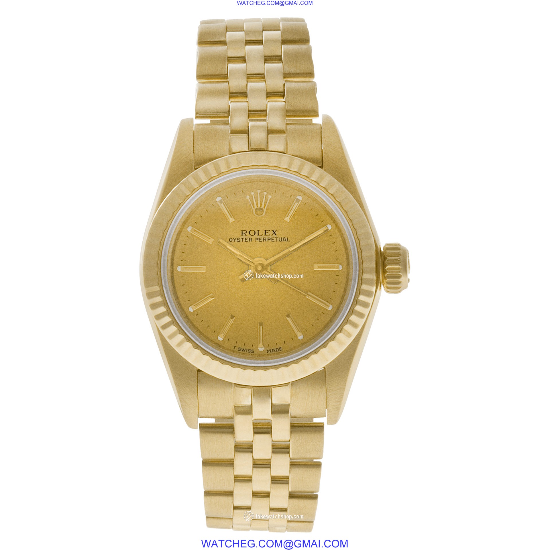 Rolex 67198 Oyster Perpetual Automatic Female 18k yellow gold 2