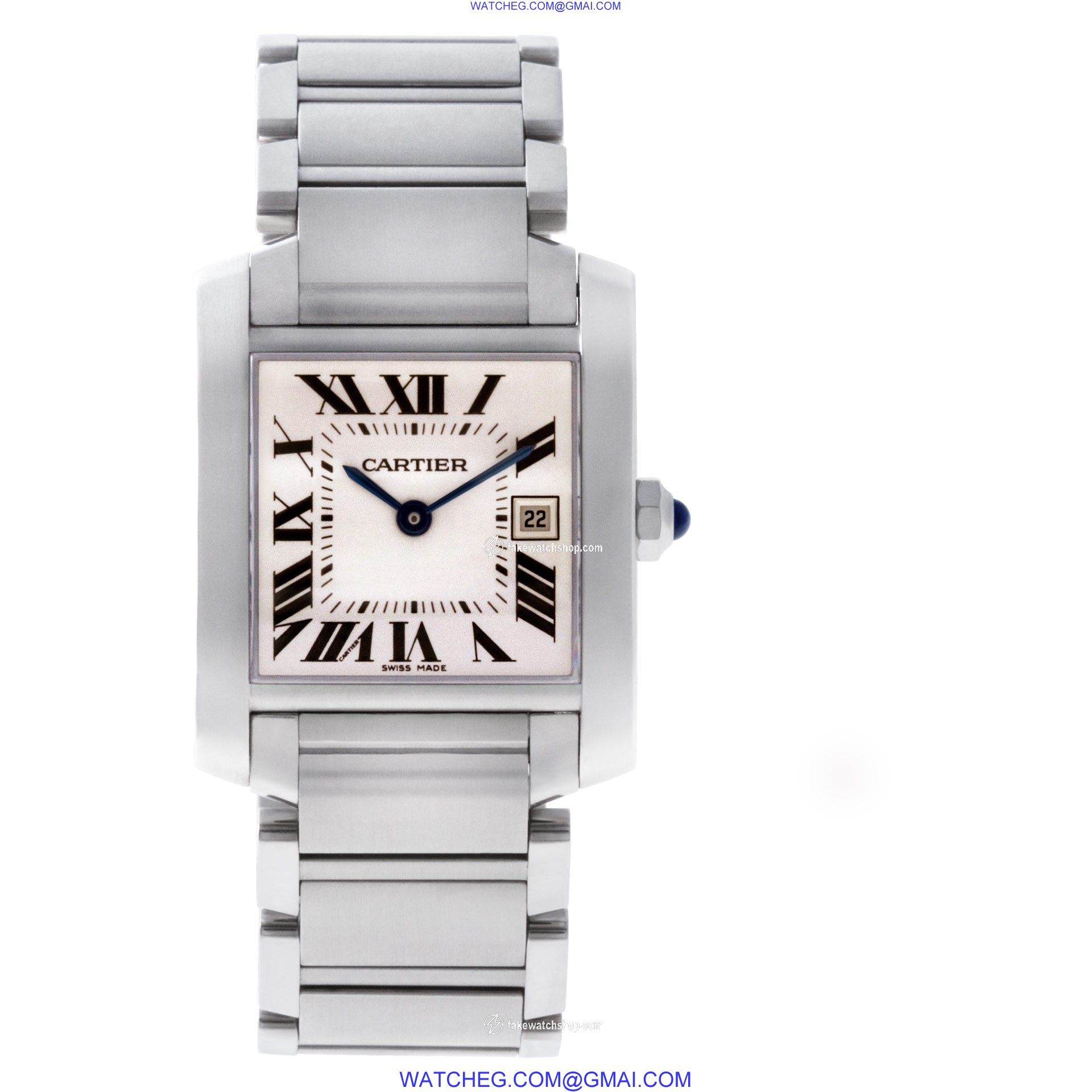 Cartier W51011Q3 Tank Francaise Quartz Unisex Stainless Steel 2
